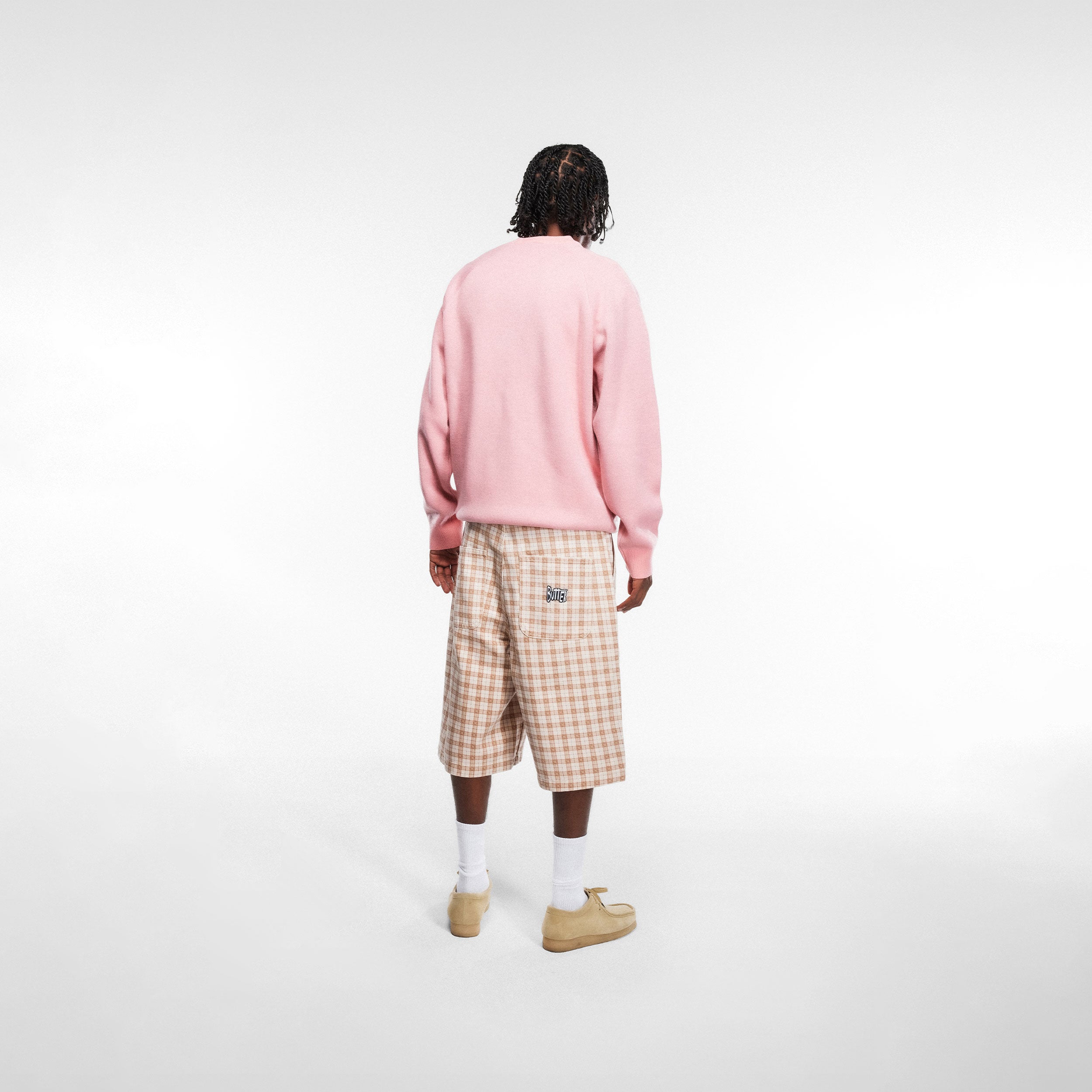 Butter Goods x Peanuts - Spike Knit Sweater - Light Pink