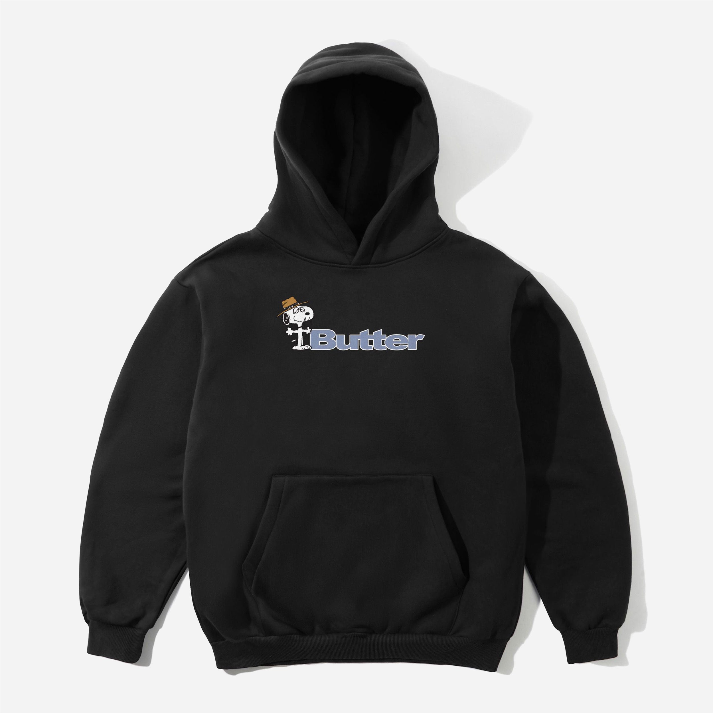 Butter Goods x Peanuts - Spike Logo Pullover Hood - Black