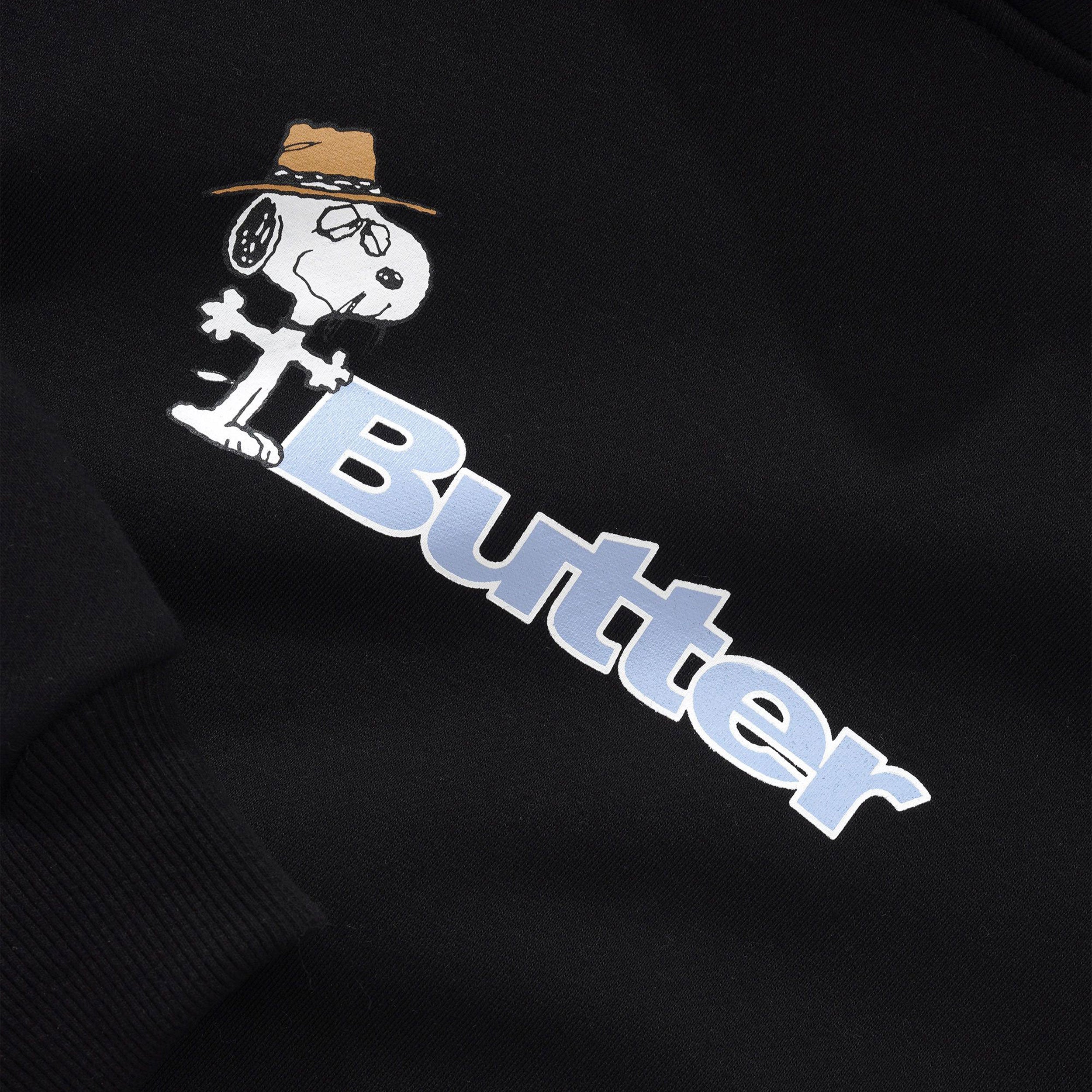 Butter Goods x Peanuts - Spike Logo Pullover Hood - Black