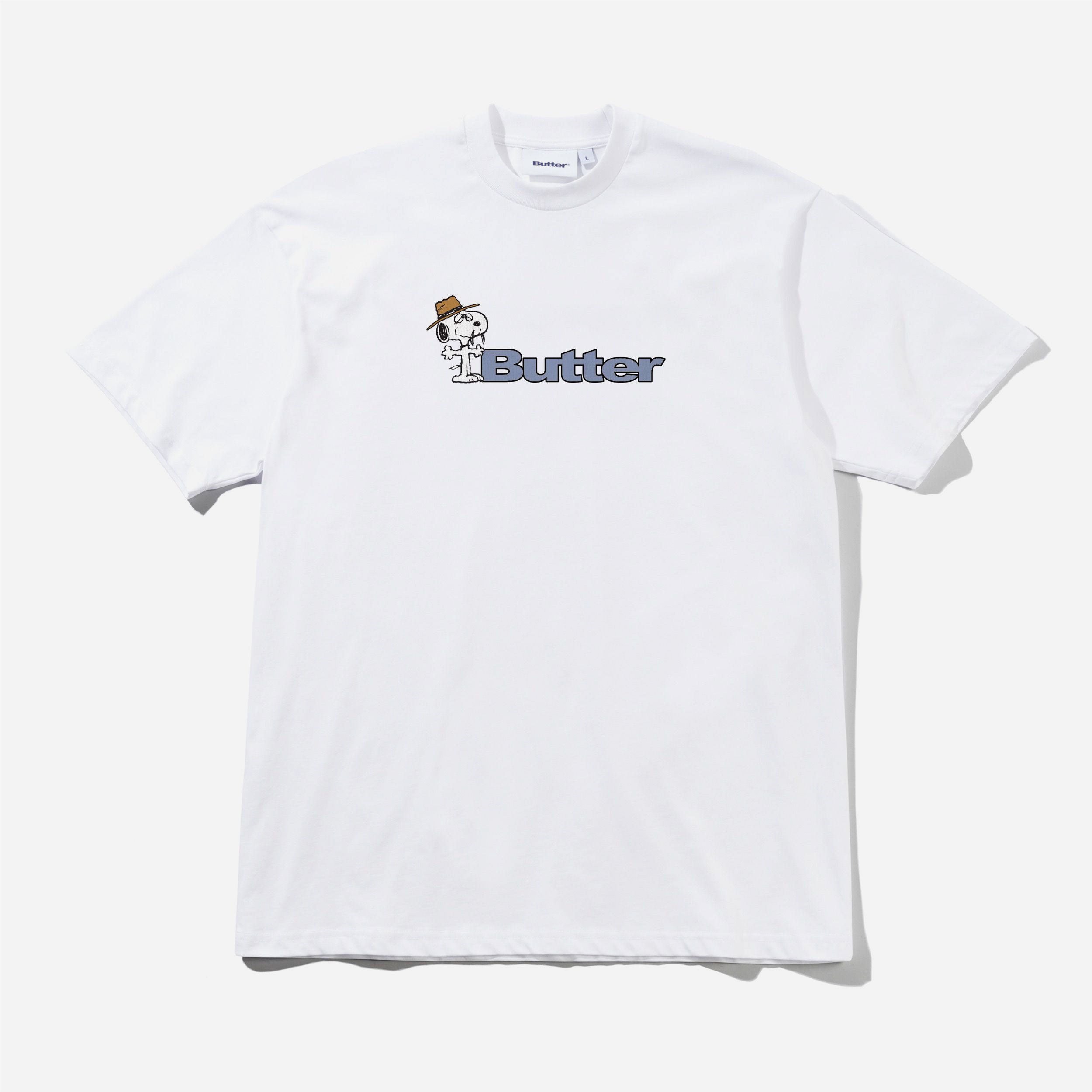 Butter Goods x Peanuts - Spike Logo Tee - White