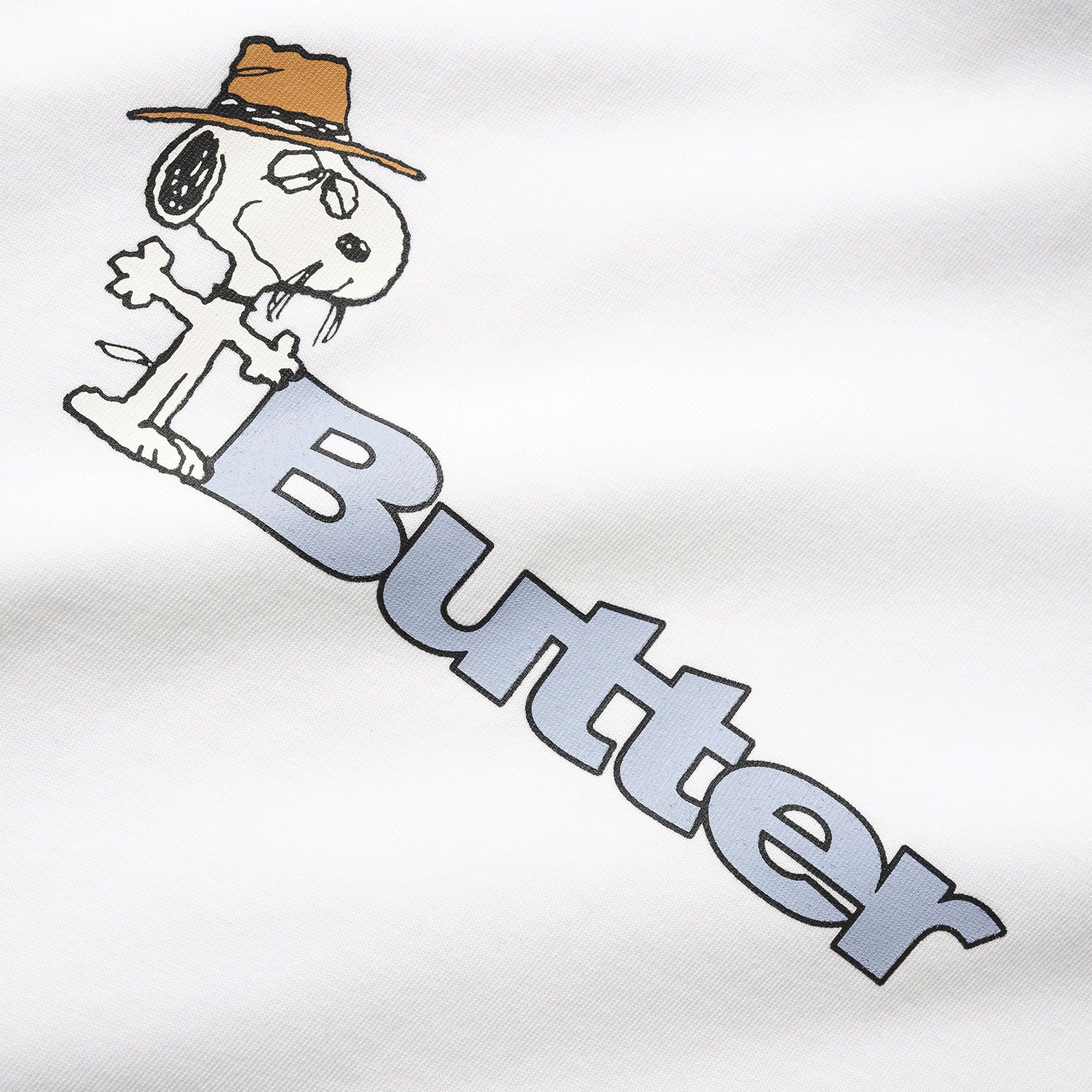 Butter Goods x Peanuts - Spike Logo Tee - White