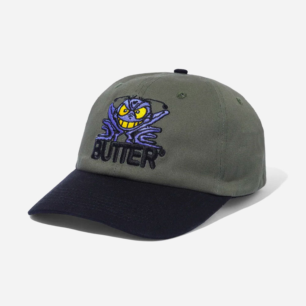 Butter Goods - Insect 6 Panel Cap - Army Black