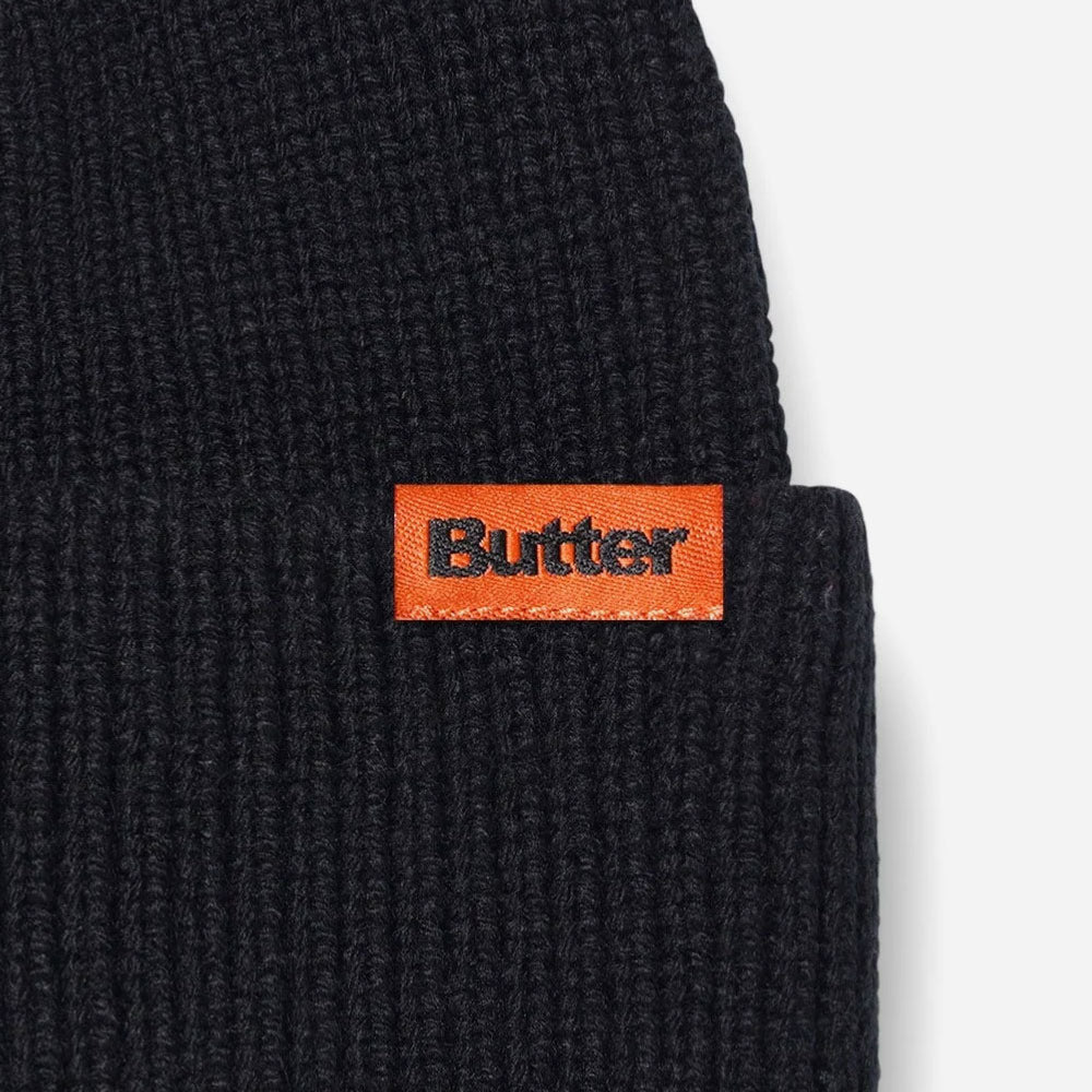 Butter Goods - Tall Wharfie Beanie - Black