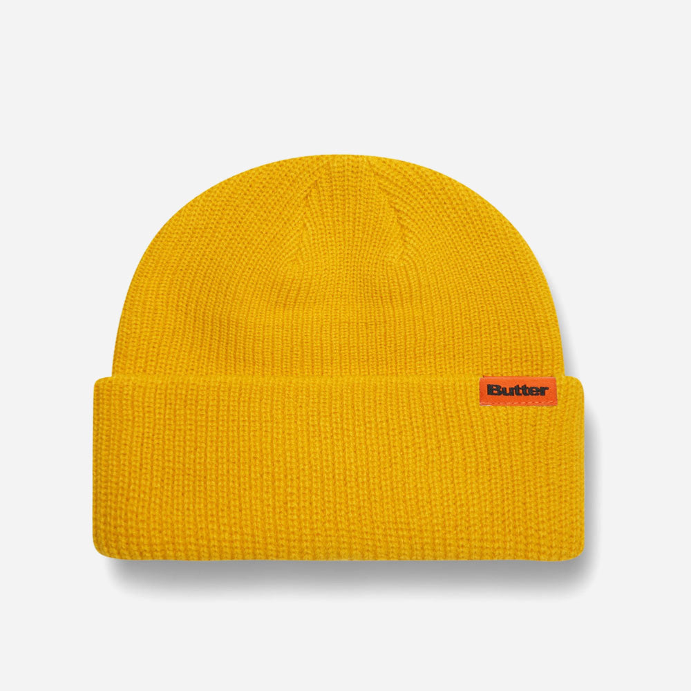 Butter Goods - Tall Wharfie Beanie - Yellow