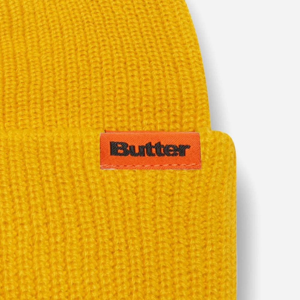 Butter Goods - Tall Wharfie Beanie - Yellow