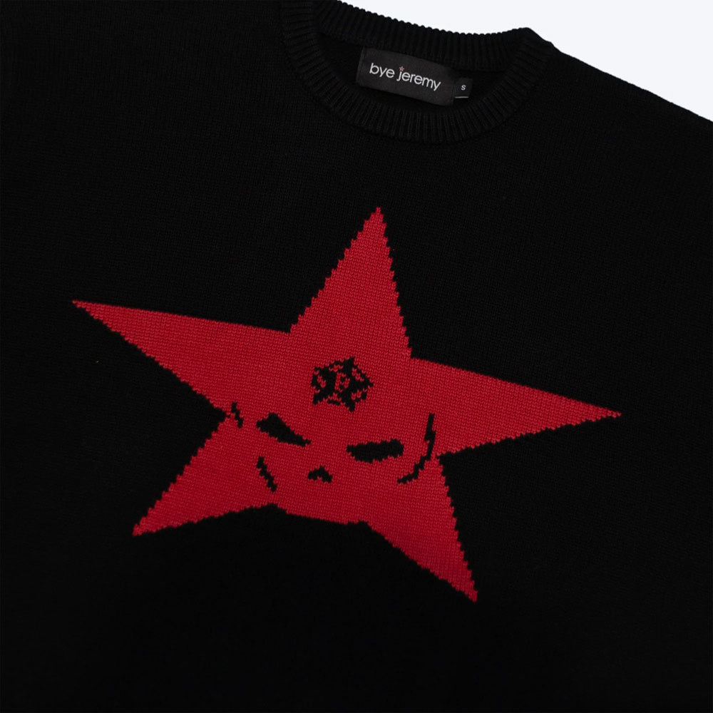 Bye Jeremy - Star Sweater - Black