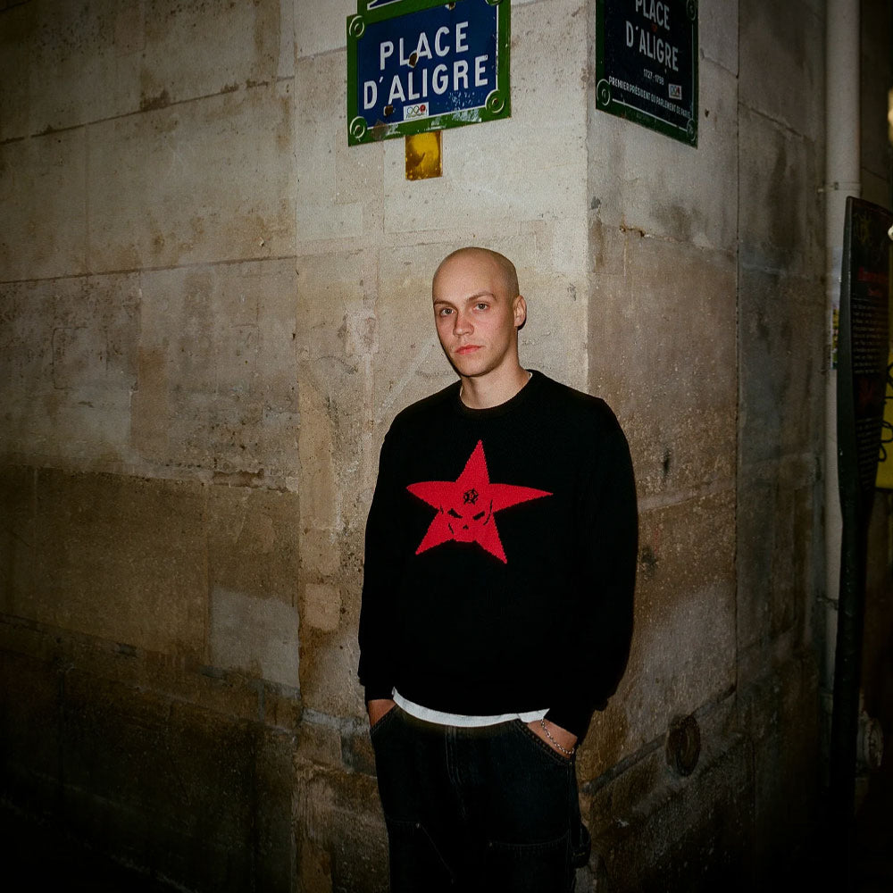 Bye Jeremy - Star Sweater - Black