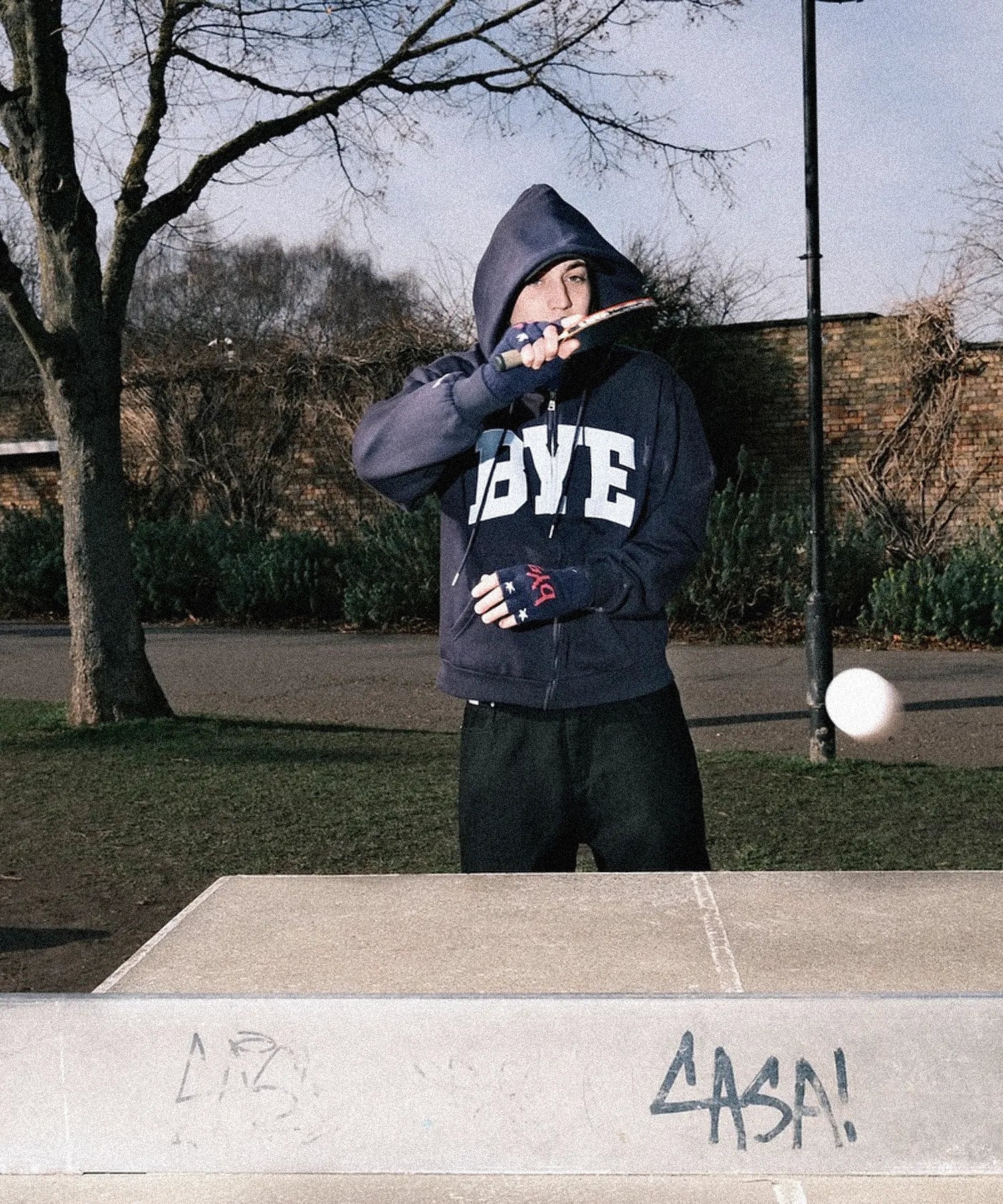 Bye Jeremy sweat zippé capuche navy