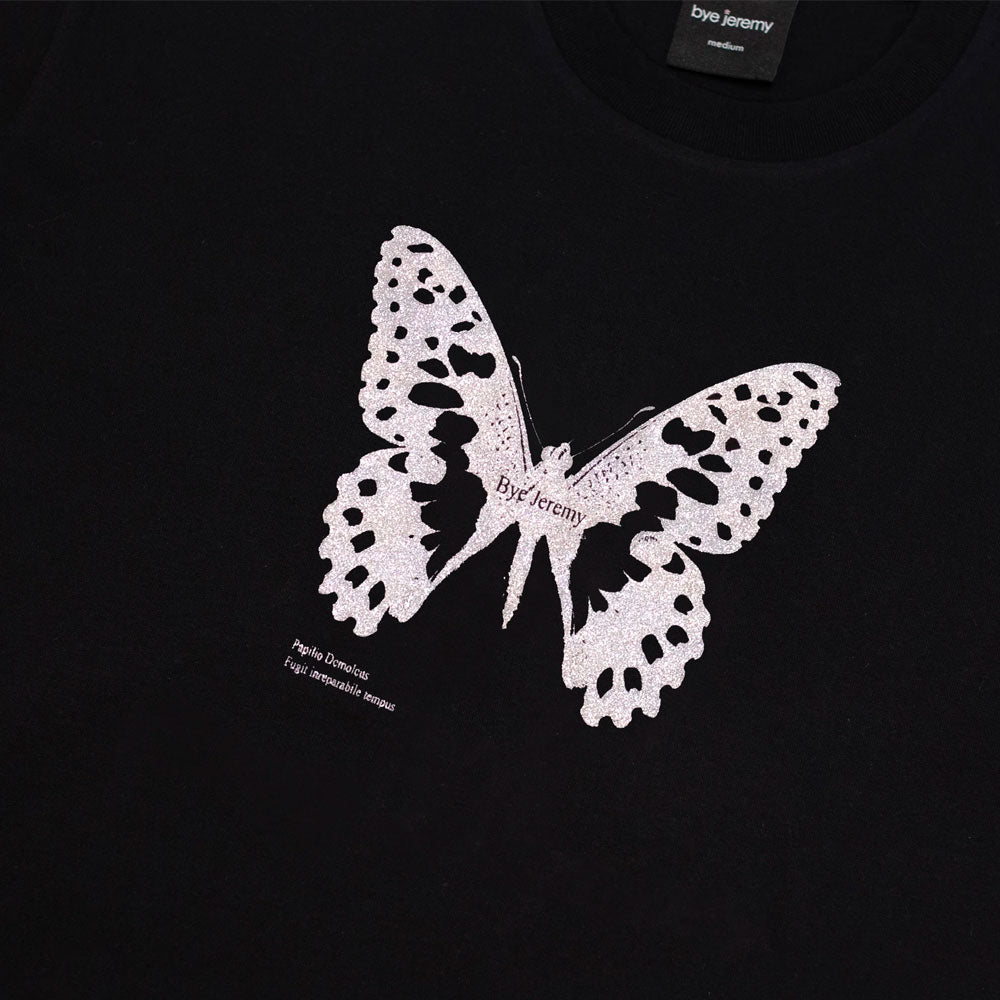 Bye Jeremy - Butterfly Tee - Black / White
