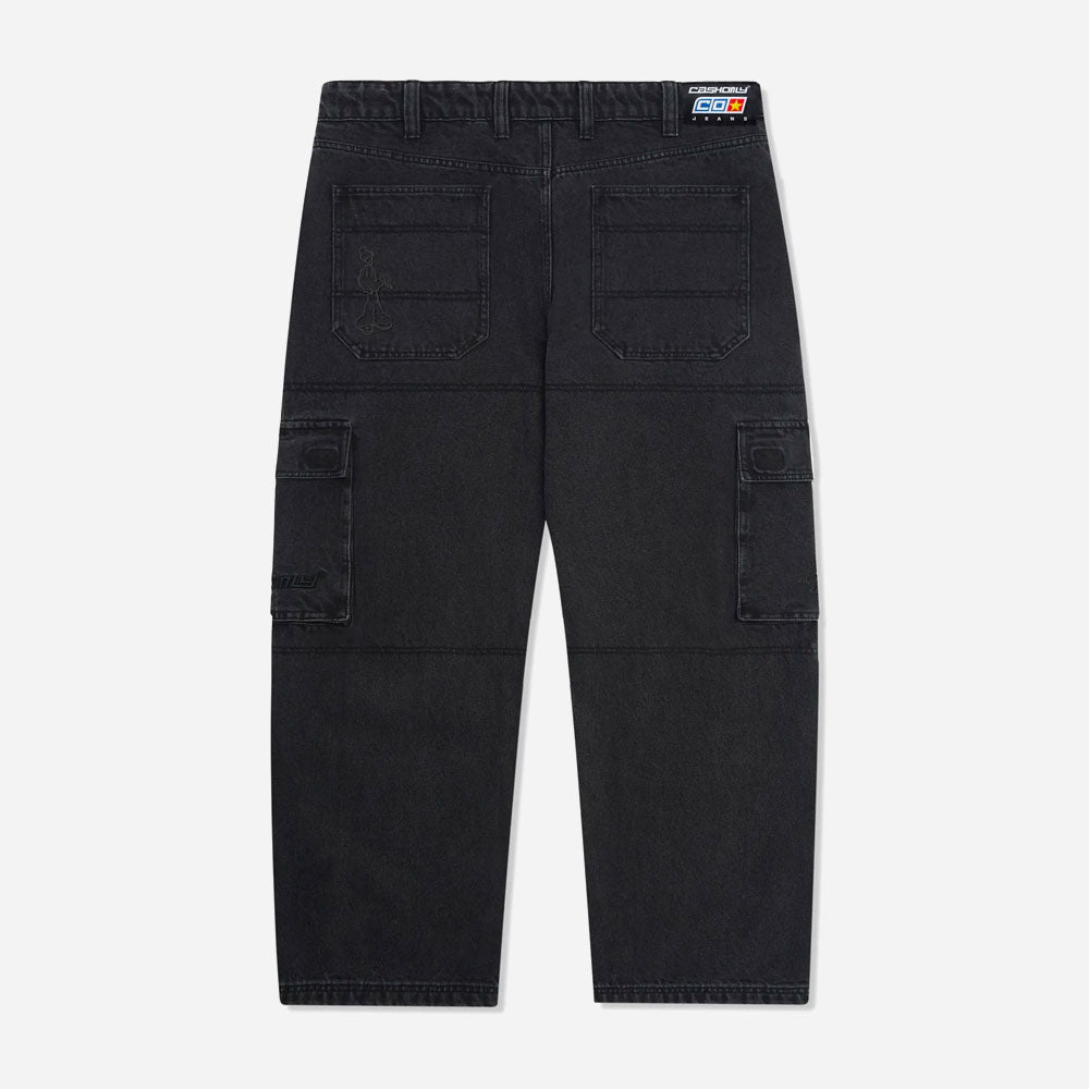 Cash only - Aleka Cargo Jeans - Black