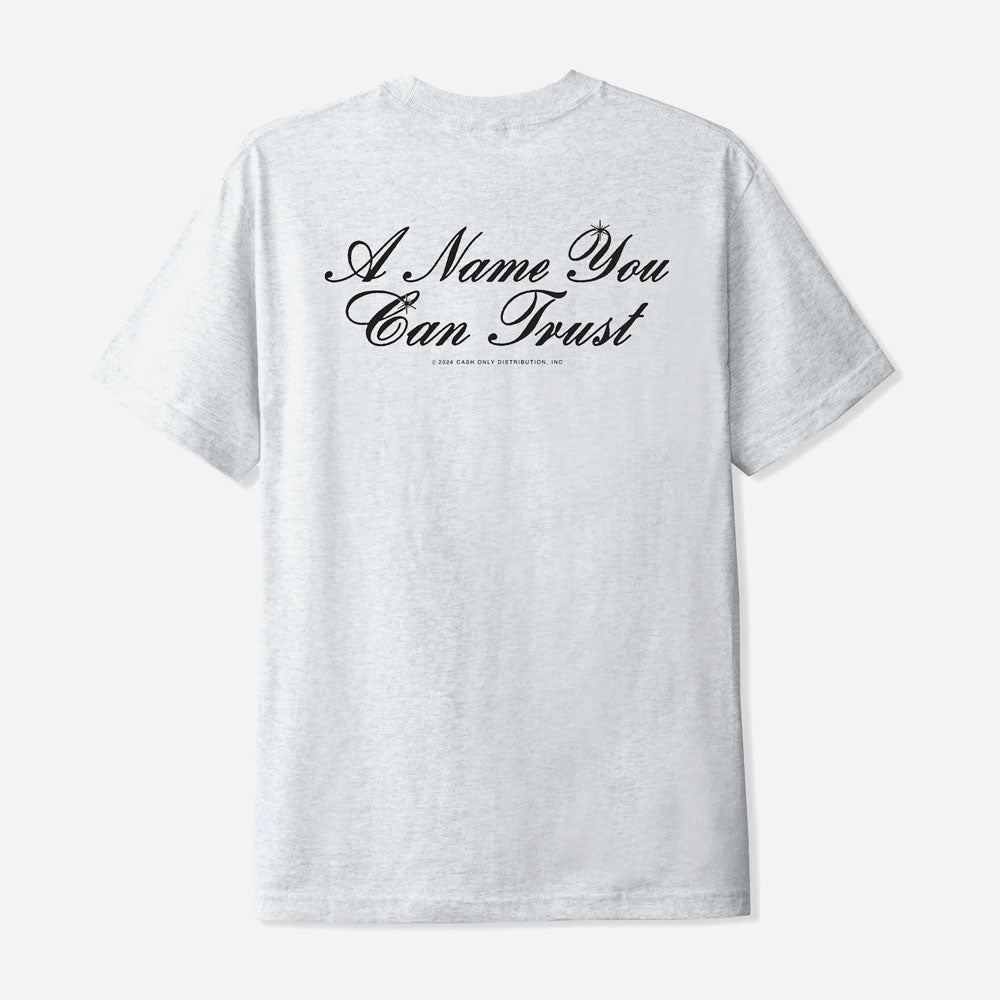 Cash Only - Bank Tee - Ash