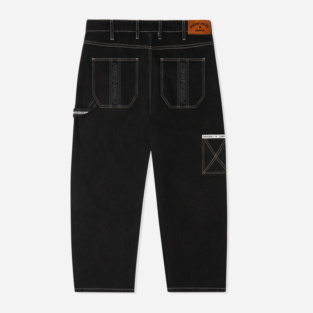 Cash Only - Carpenter Baggy Denim Jeans - Black