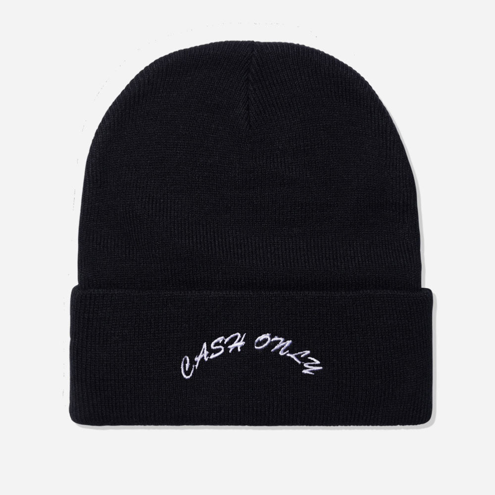 Cash only - Beanie logo - Black