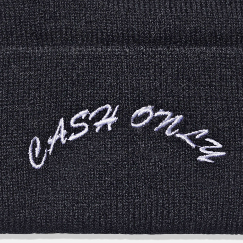 Cash only - Beanie logo - Black
