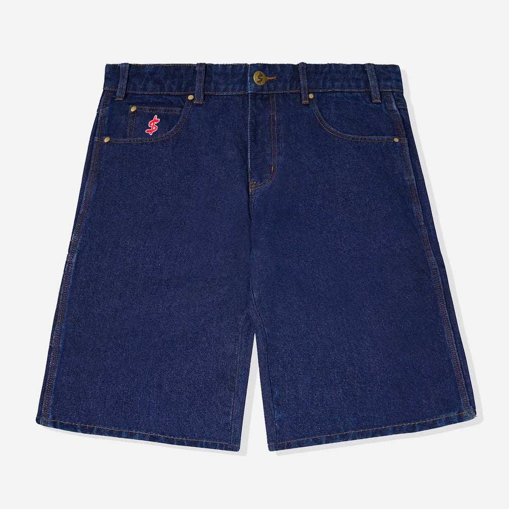 Cash only - Denim Shorts Logo - Raw Indigo
