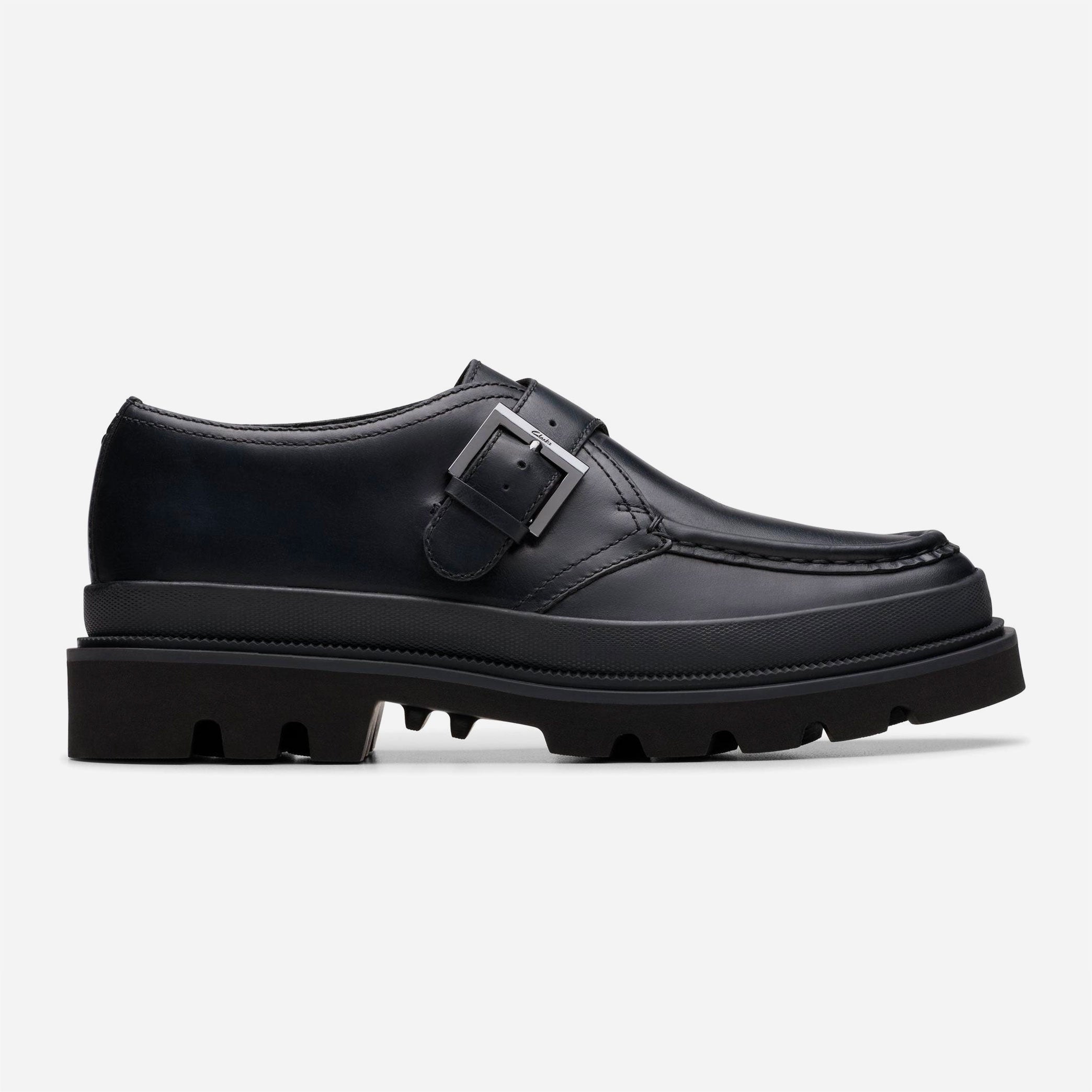 Clarks Originals - Badell Monk - Black Leather