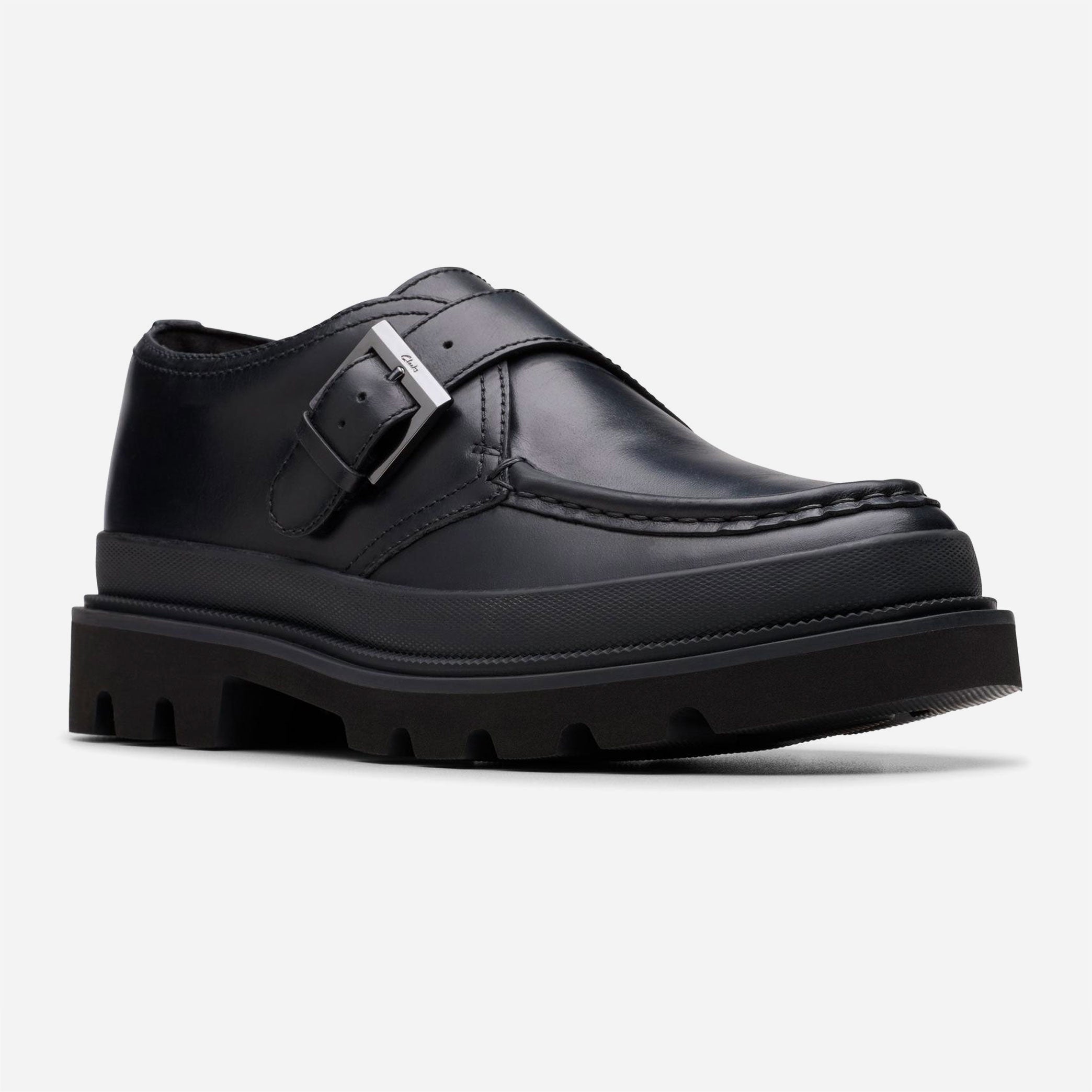 Clarks Originals - Badell Monk - Black Leather