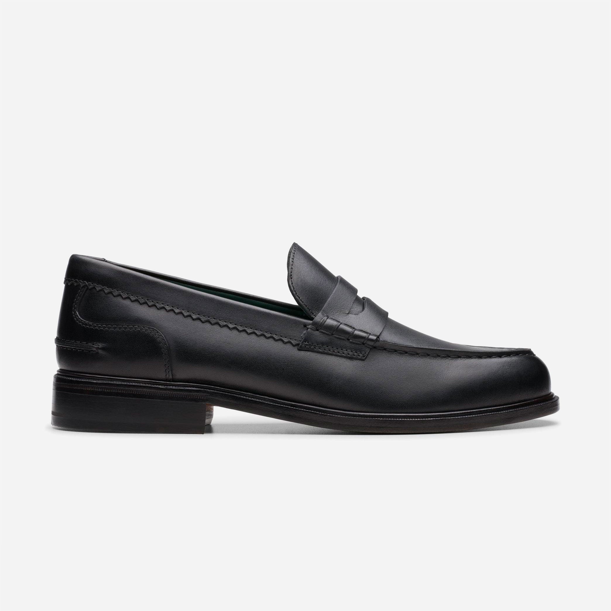 CLARKS ORIGINALS - Craft James Lo Loafer  - Black Leather