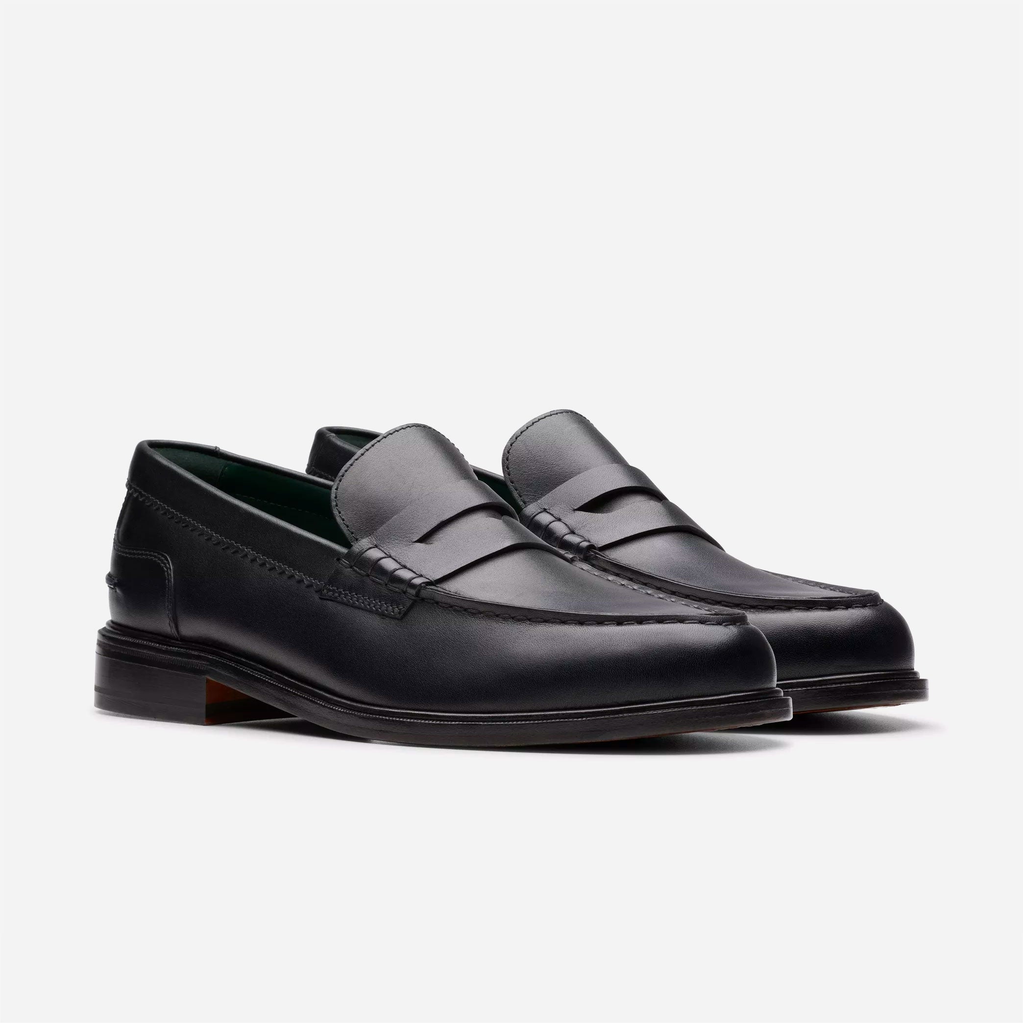 CLARKS ORIGINALS - Craft James Lo Loafer  - Black Leather