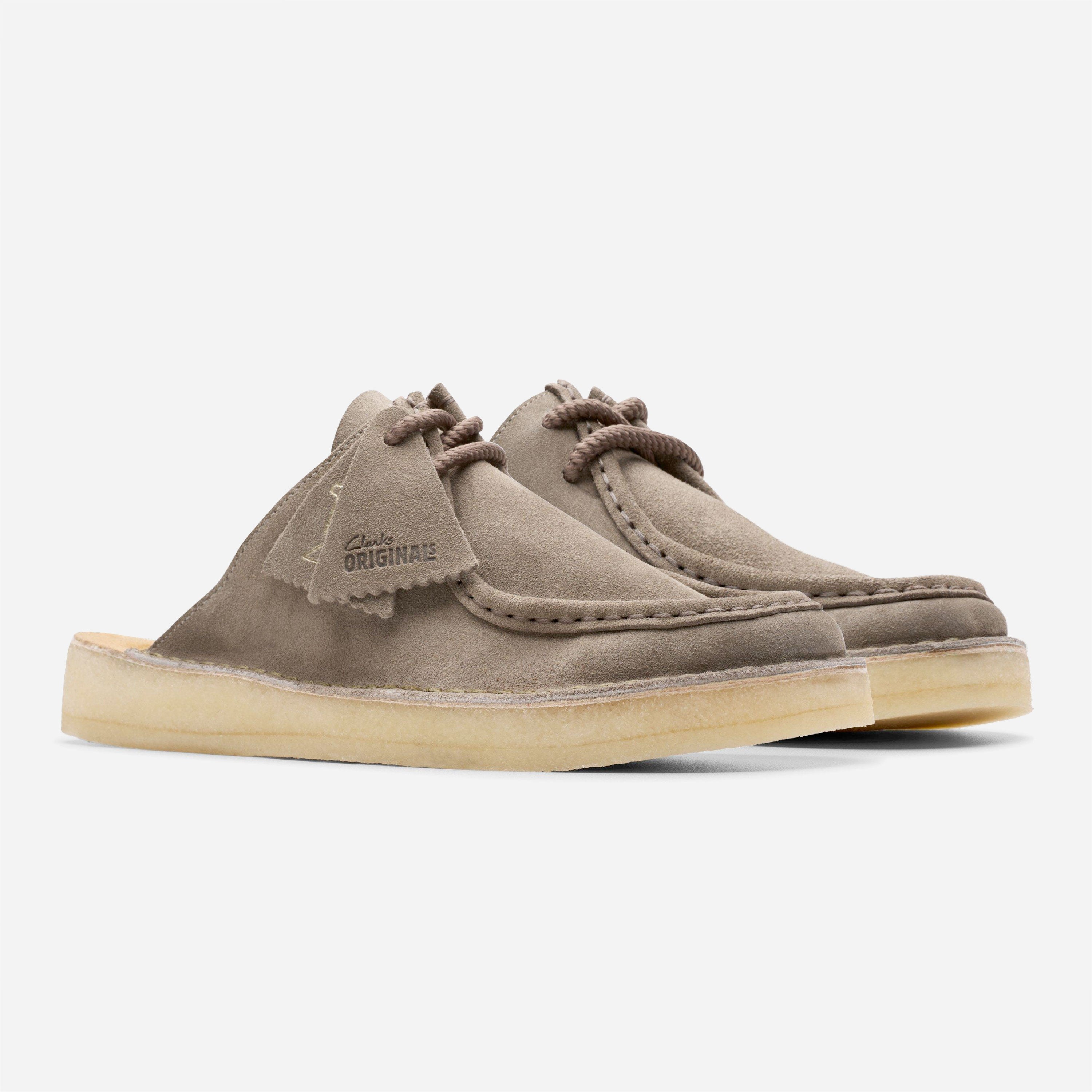 Clarks Originals - Desert Nomad Mule - Grey / Sage Suede