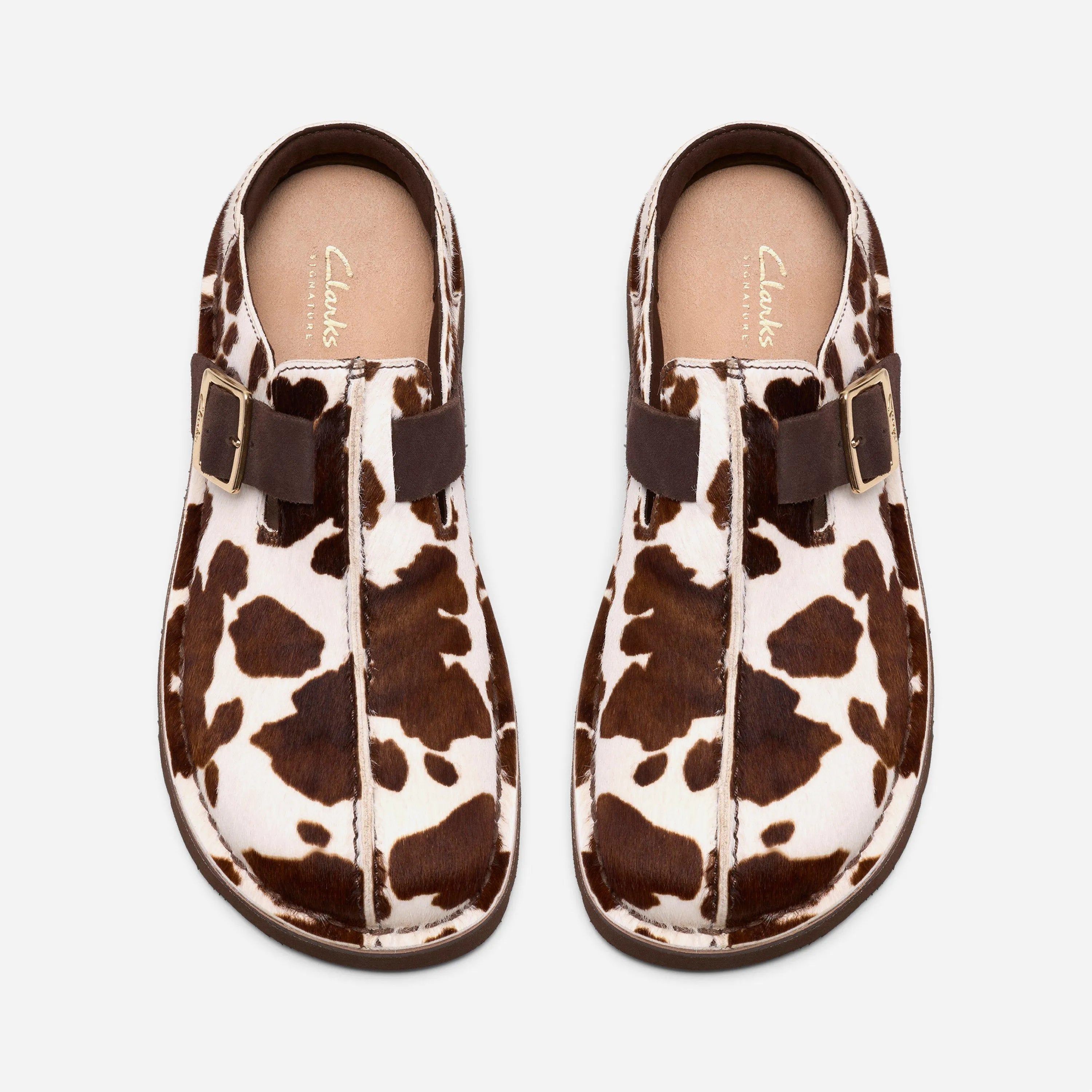 Mules Clarks Originals - Solsbury Mule Cow Print