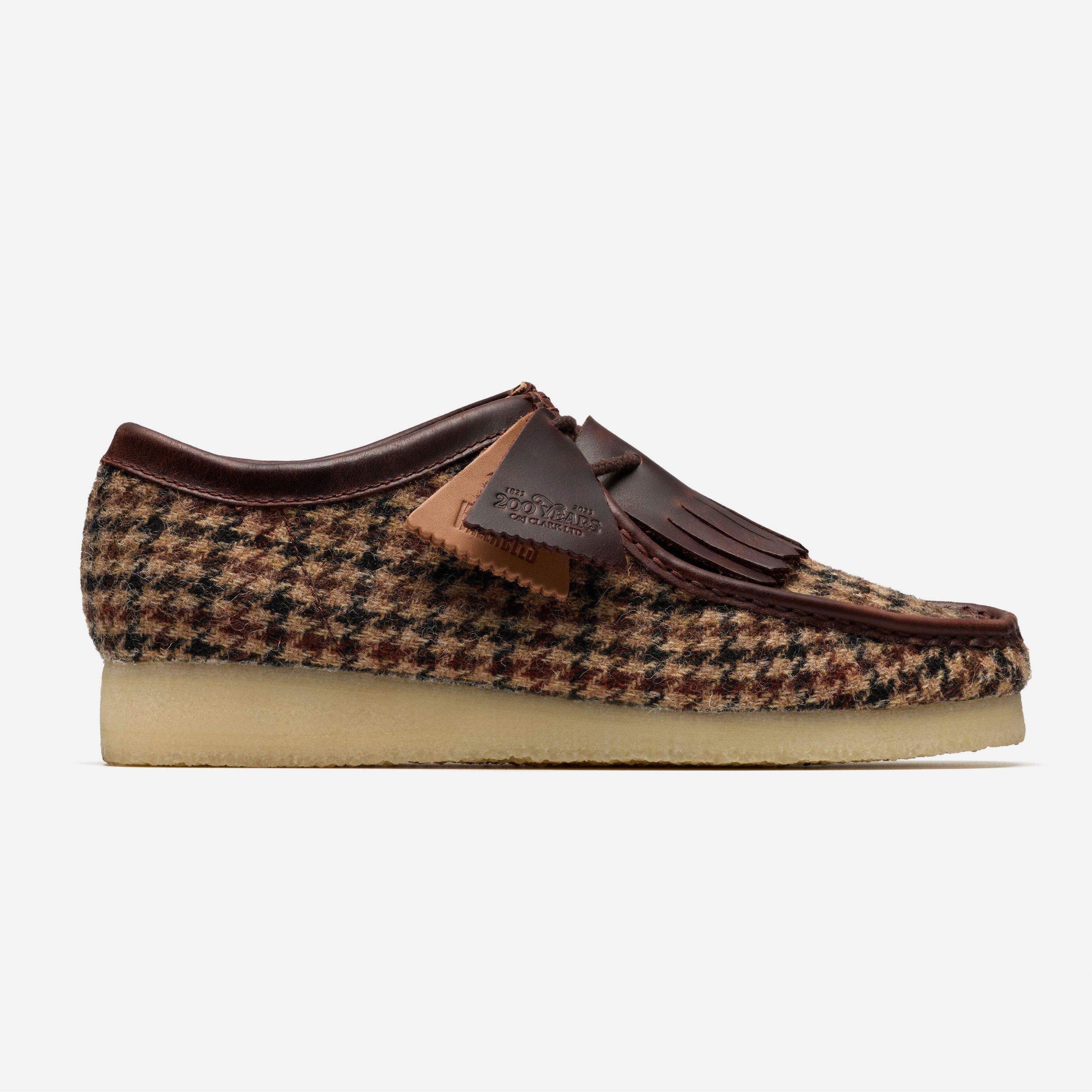 Clarks Originals - Wallabee Harris Tweed Pack - Brown