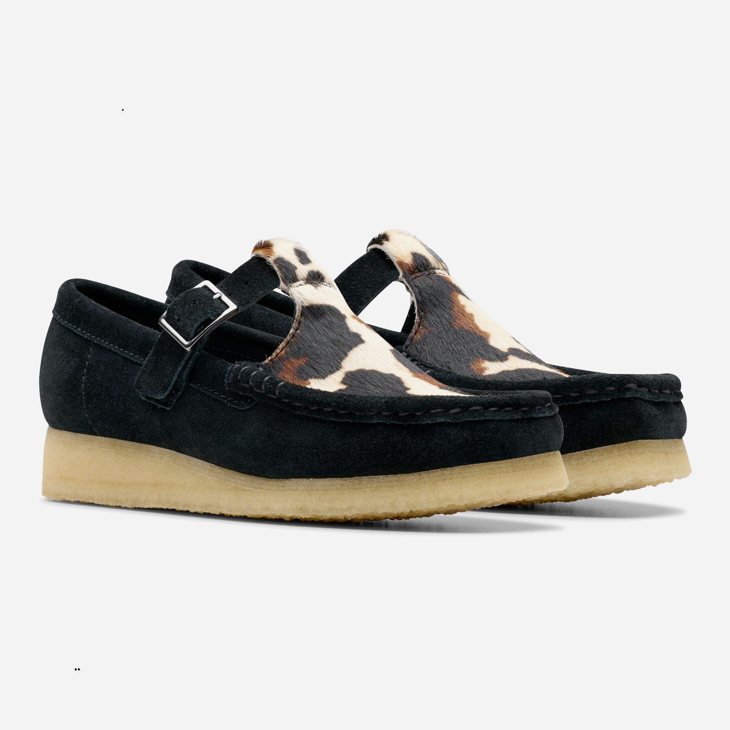Clarks Originals - Wallabee T Bar Women - Black Interest