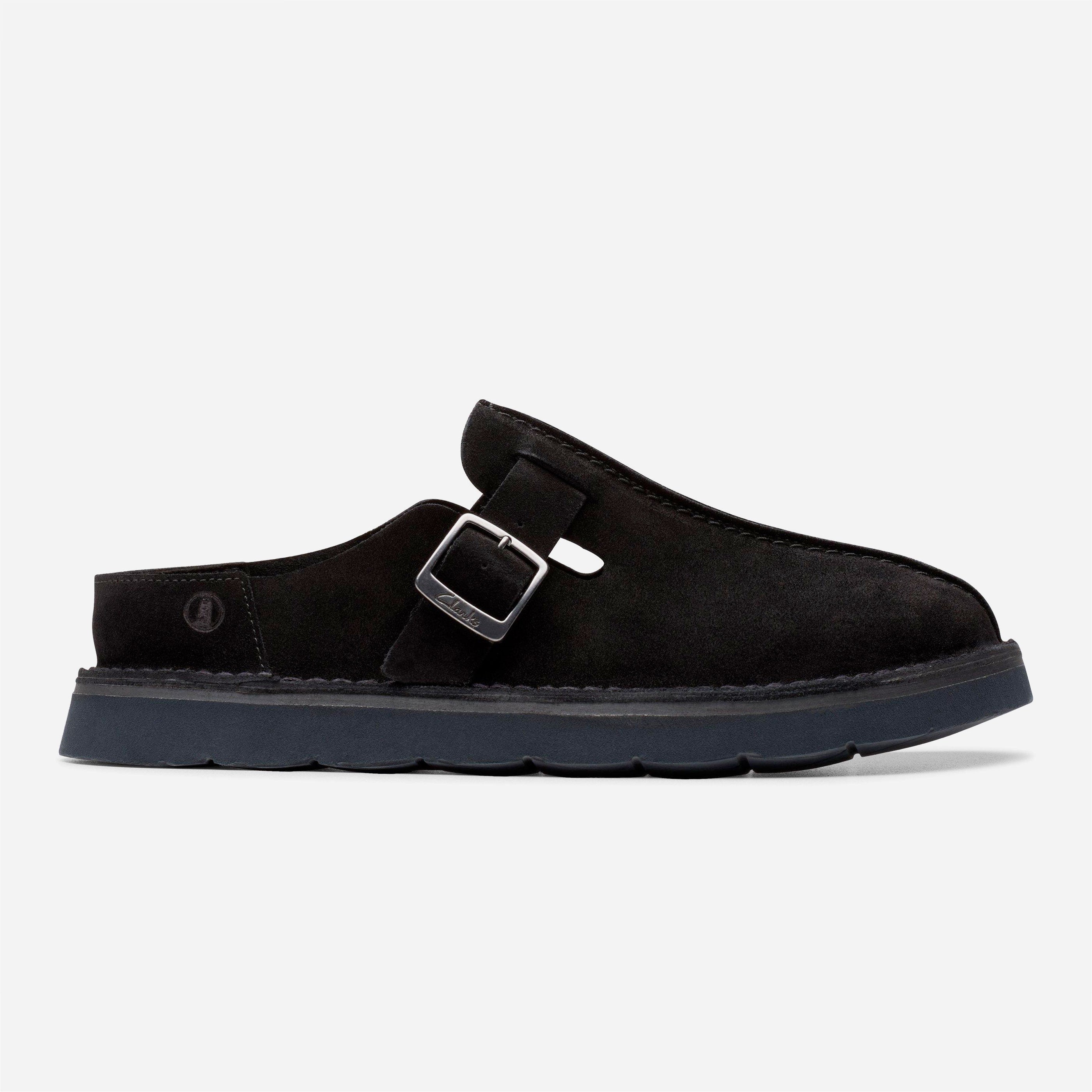 Clarks - Solsbury Mule - Black Suede