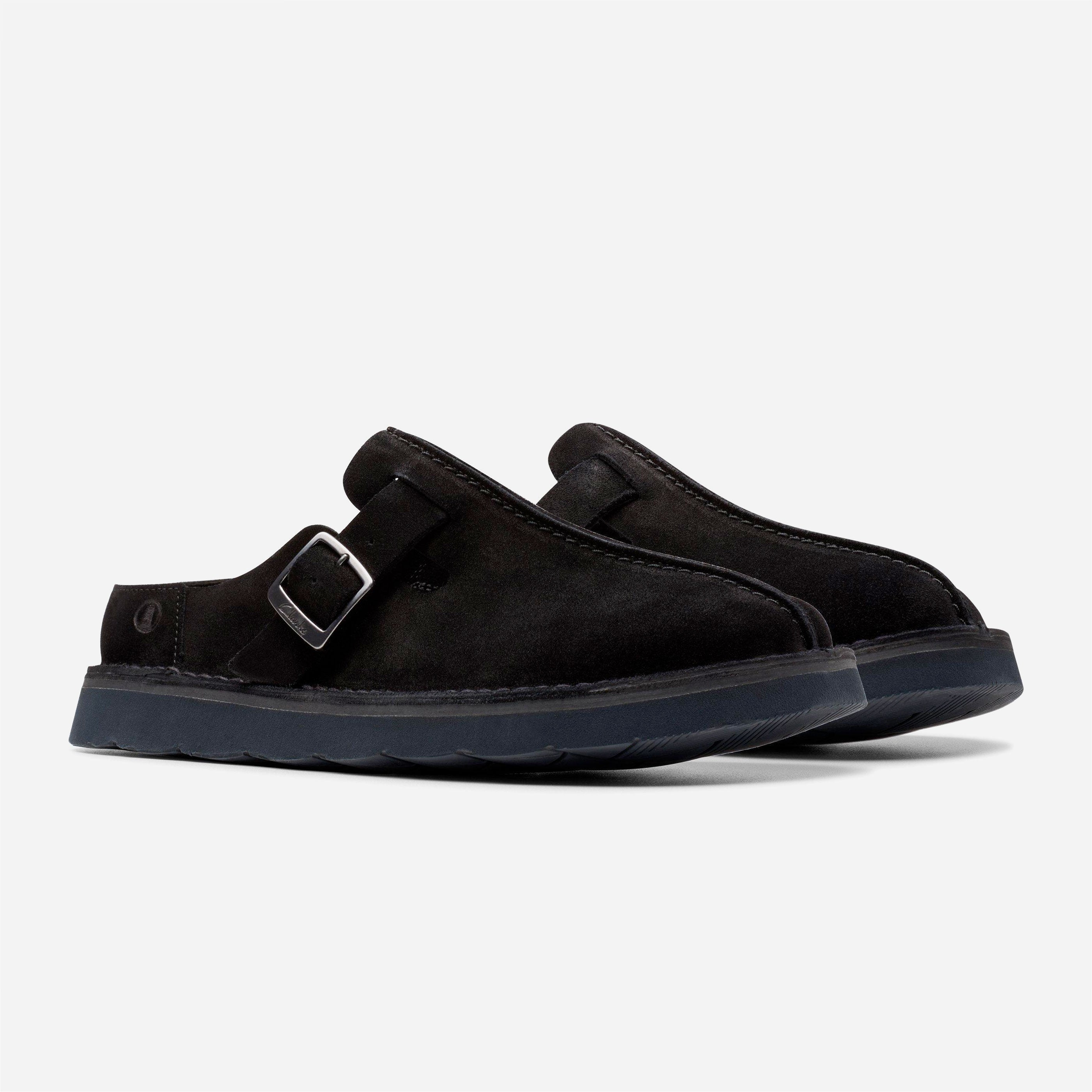 Clarks - Solsbury Mule - Black Suede