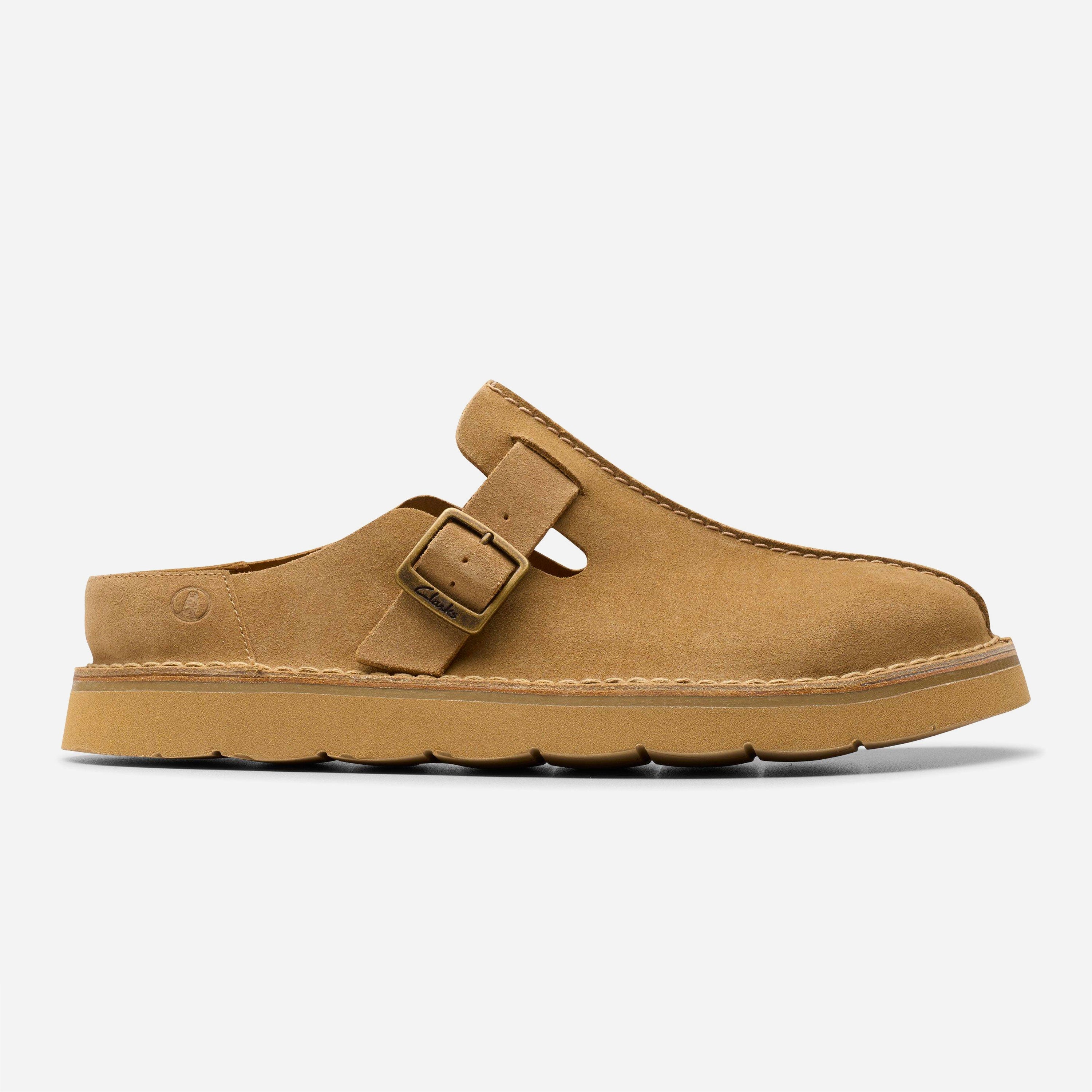 Clarks - Solsbury Mule - Dark Sand Suede