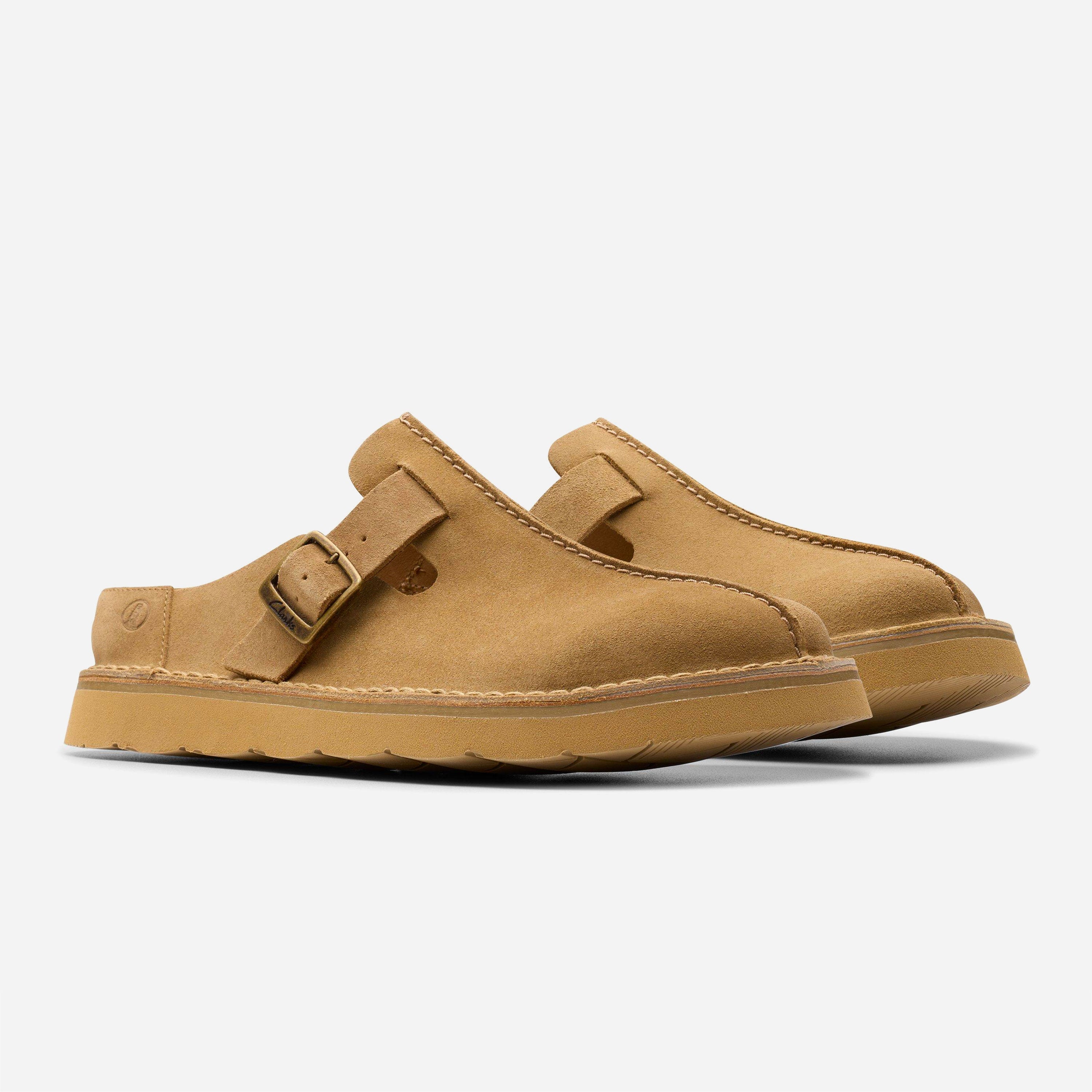 Clarks - Solsbury Mule - Dark Sand Suede