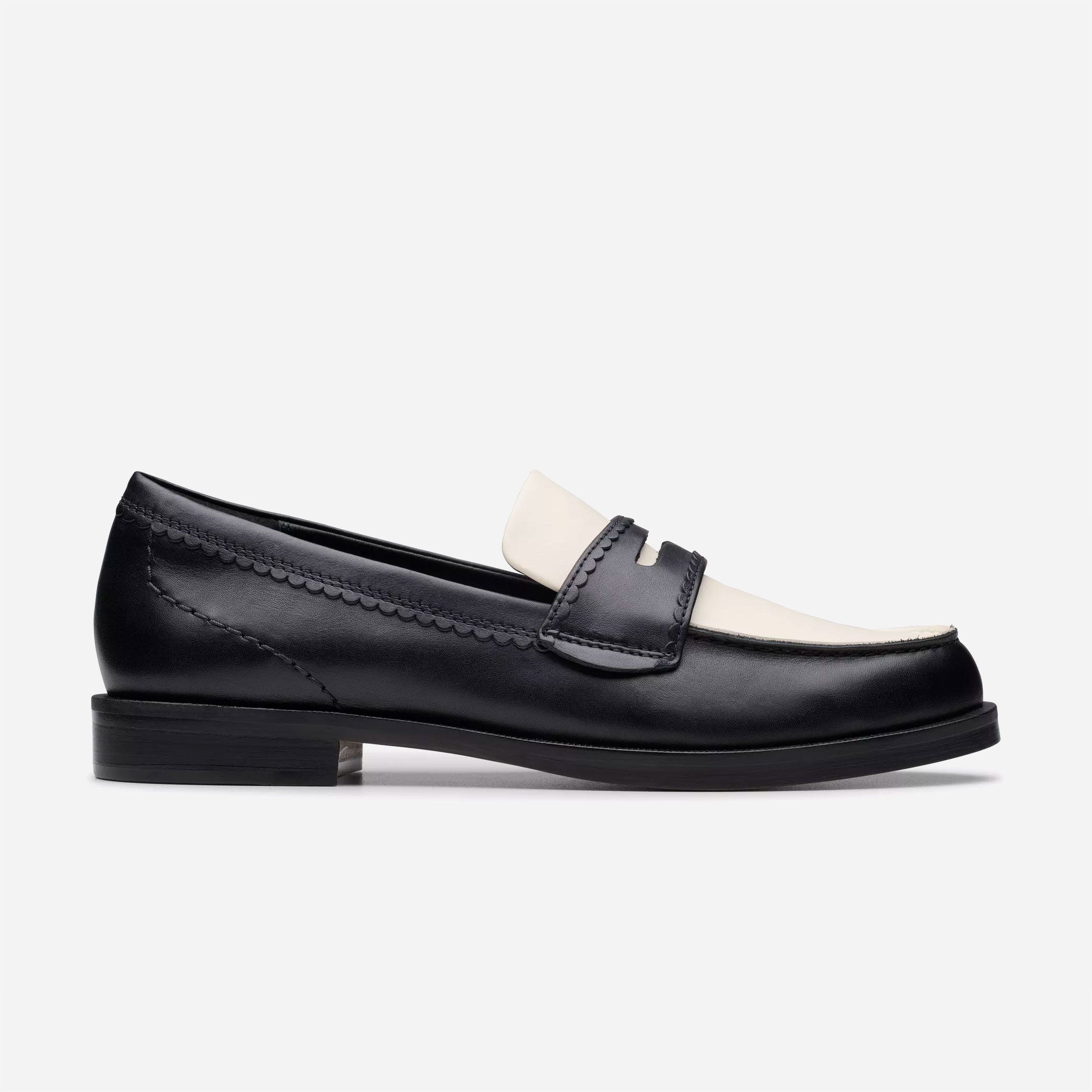 CLARKS ORIGINALS - Straven Edge  - Black Combi Leather