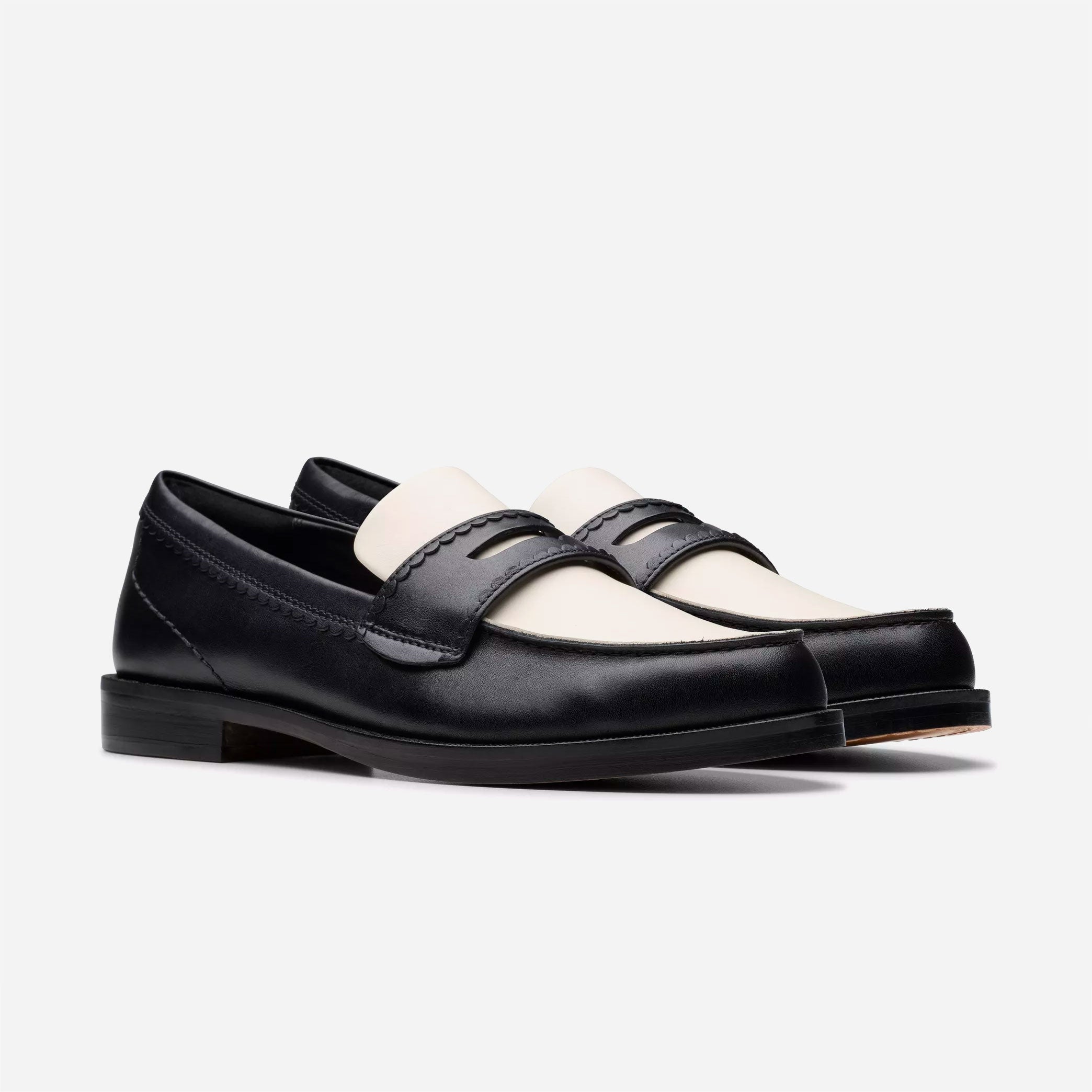CLARKS ORIGINALS - Straven Edge  - Black Combi Leather