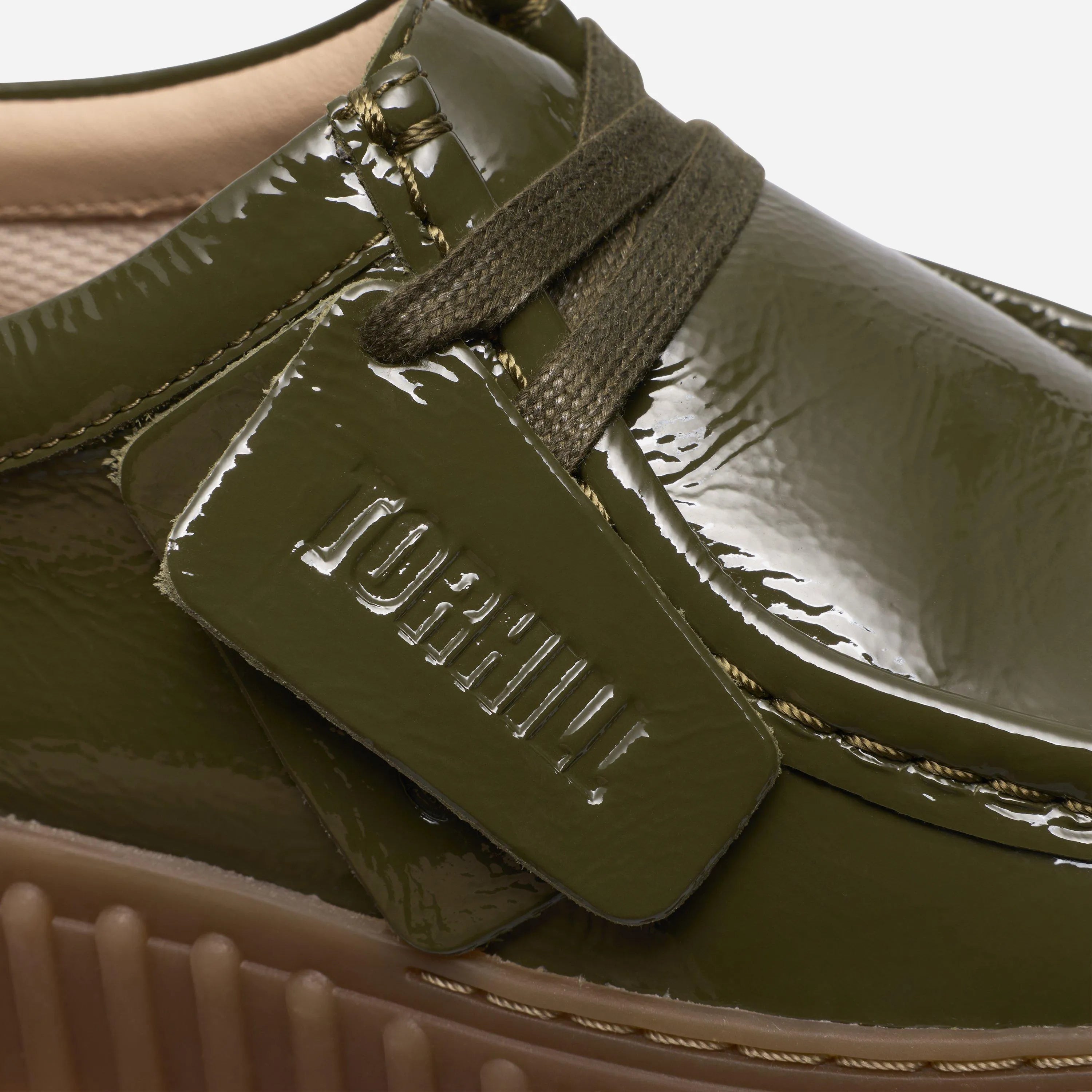 Chaussures Clarks Torhill Bee - Dark Olive Patent