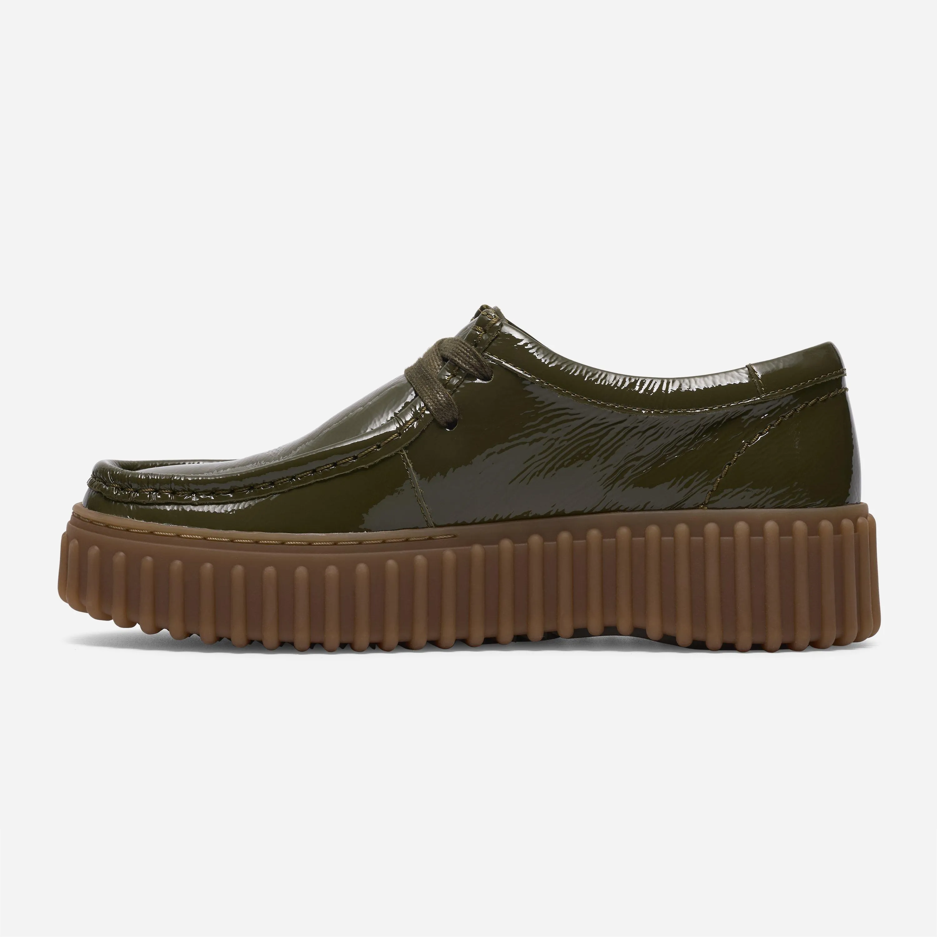 Chaussures Clarks Torhill Bee - Dark Olive Patent