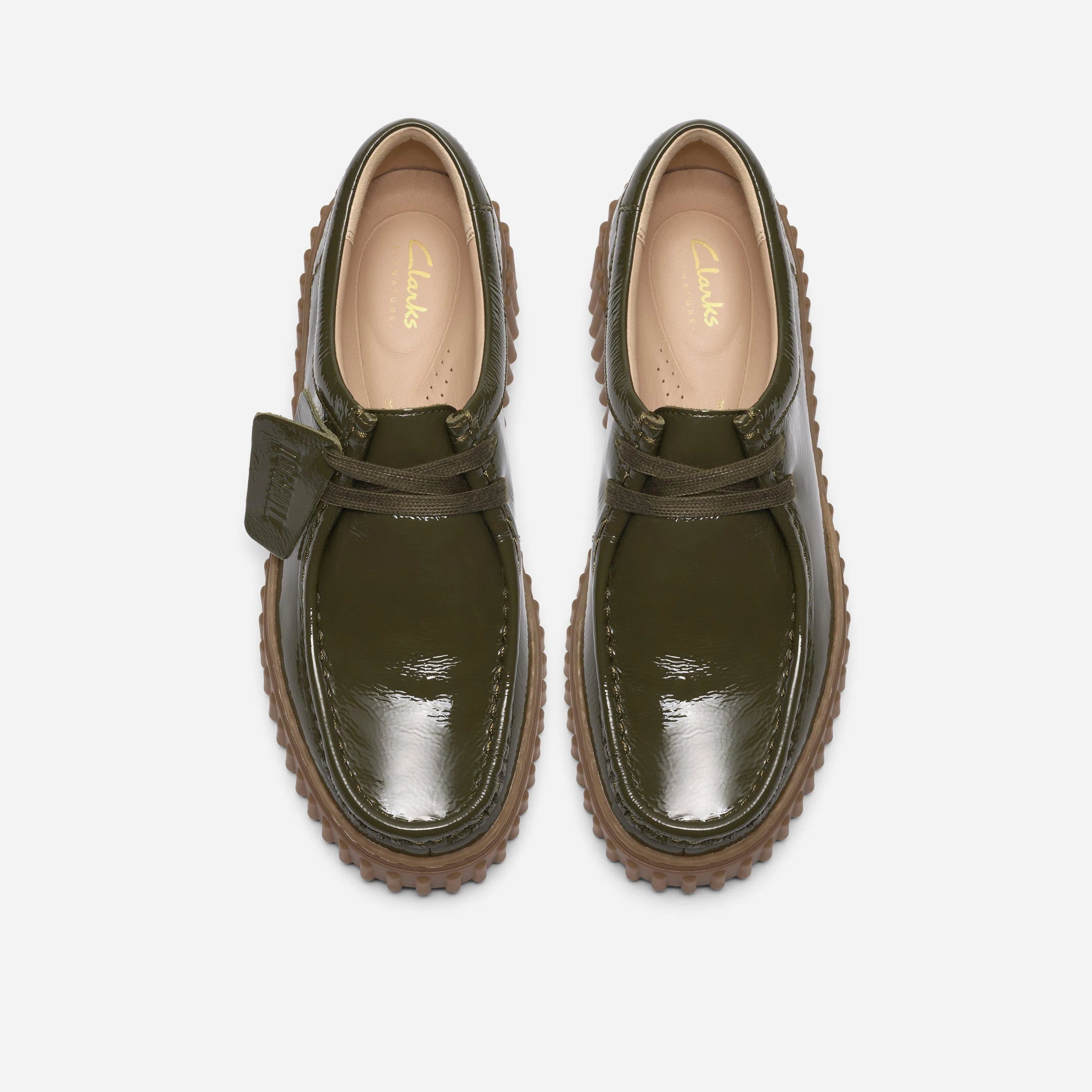 Chaussures Clarks Torhill Bee - Dark Olive Patent