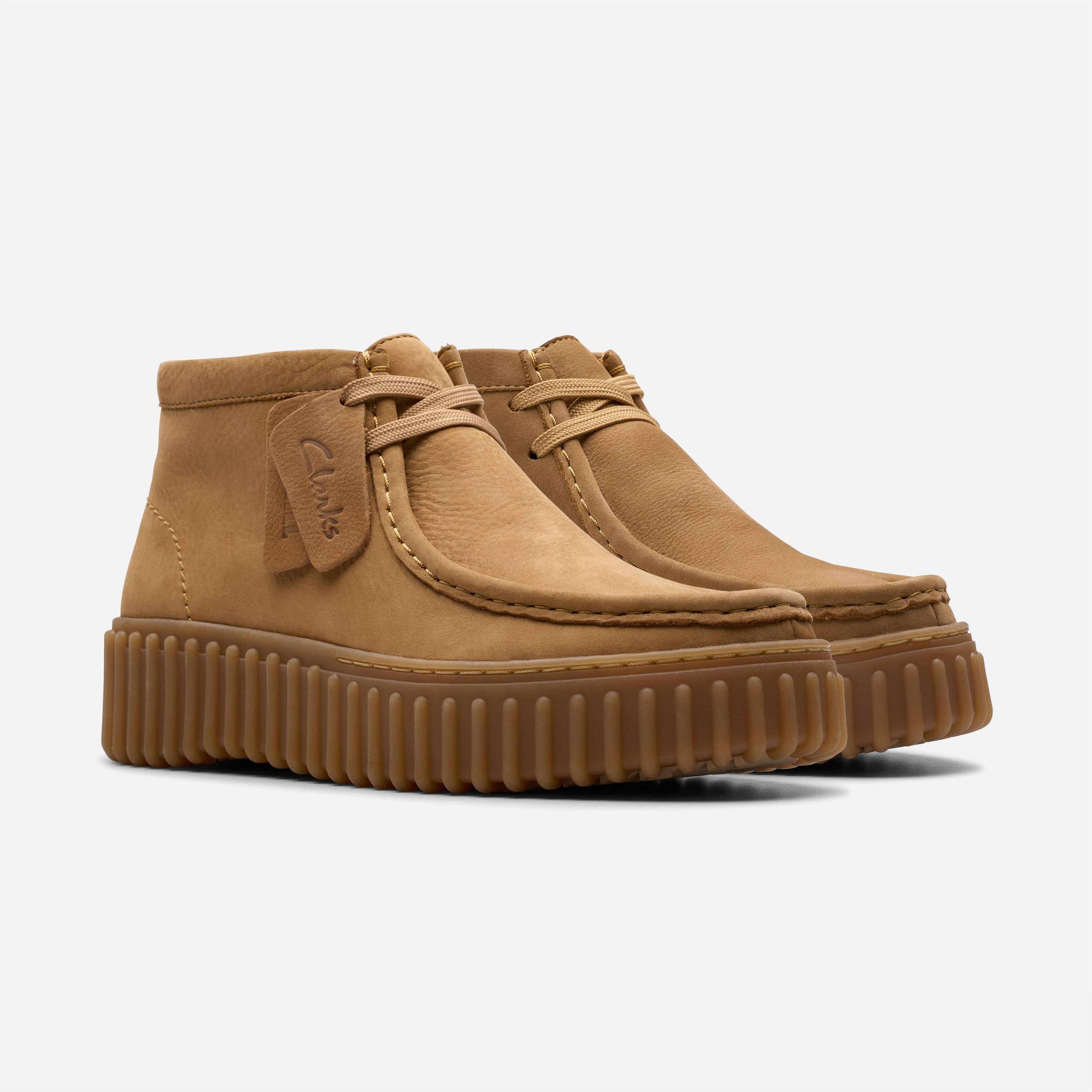 Clarks - Torhill Moss - Light Tan / Nubuck