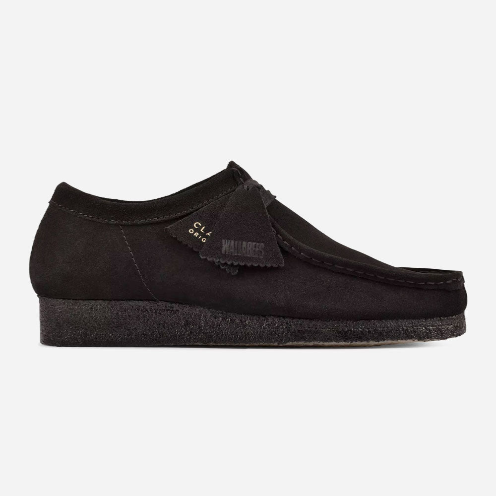 CLARKS ORIGINALS - WALLABEE - Black Suede