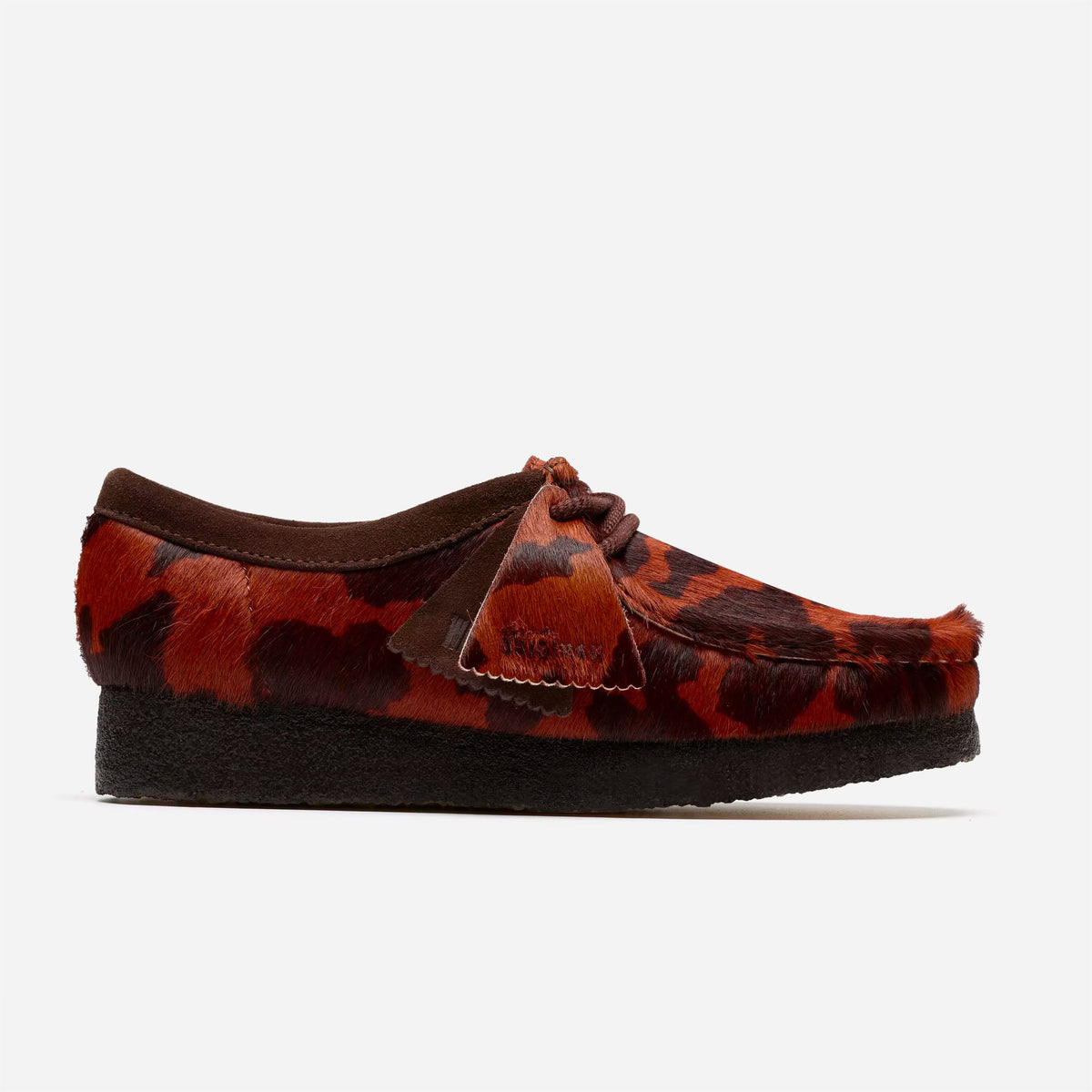 Clarks Originals Wallabee Women Brown Cow Print 36