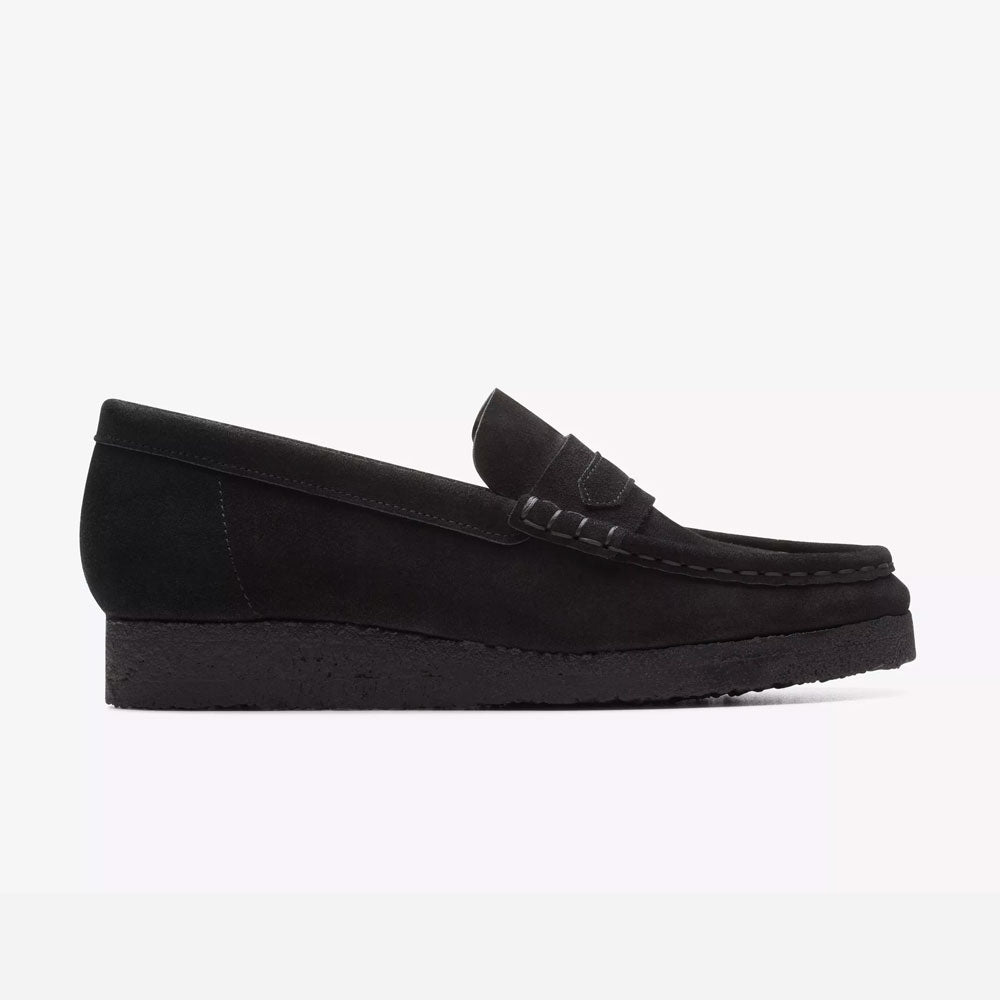 CLARKS ORIGINALS - WALLABEE LOAFER WOMEN - Black Suede