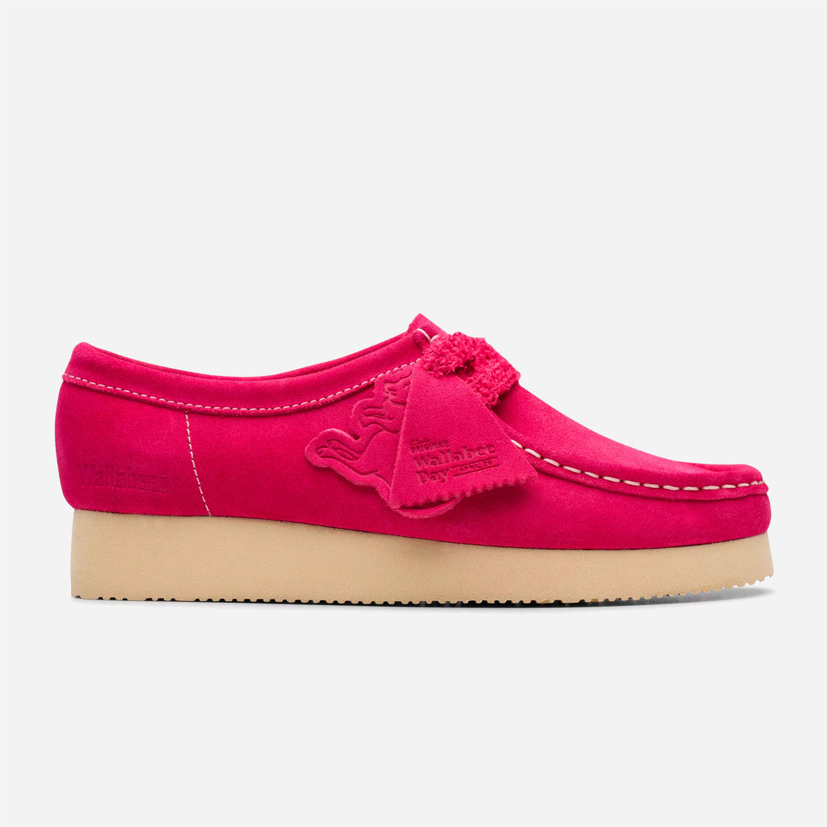Clarks Originals - Wallabee Womens 2604 - Bright Pink Suede Clarks Originals - Wallabee Womens 2604 - Bright Pink Suede