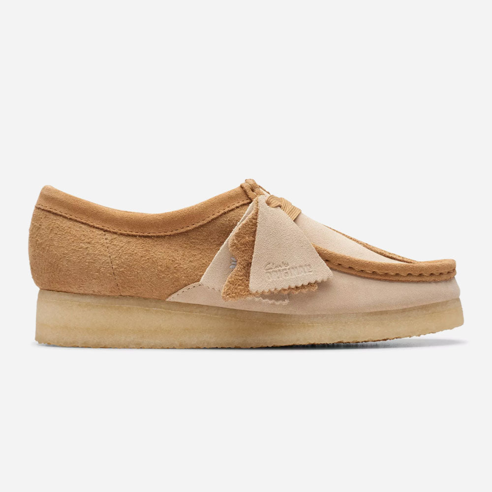 CLARKS ORIGINALS - WALLABEE WOMEN - Mid Tan Combi