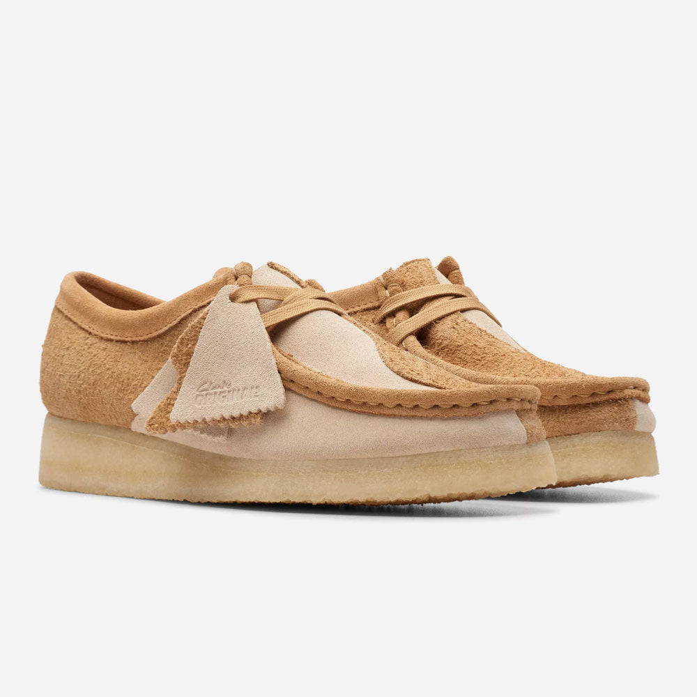 CLARKS ORIGINALS - WALLABEE WOMEN - Mid Tan Combi