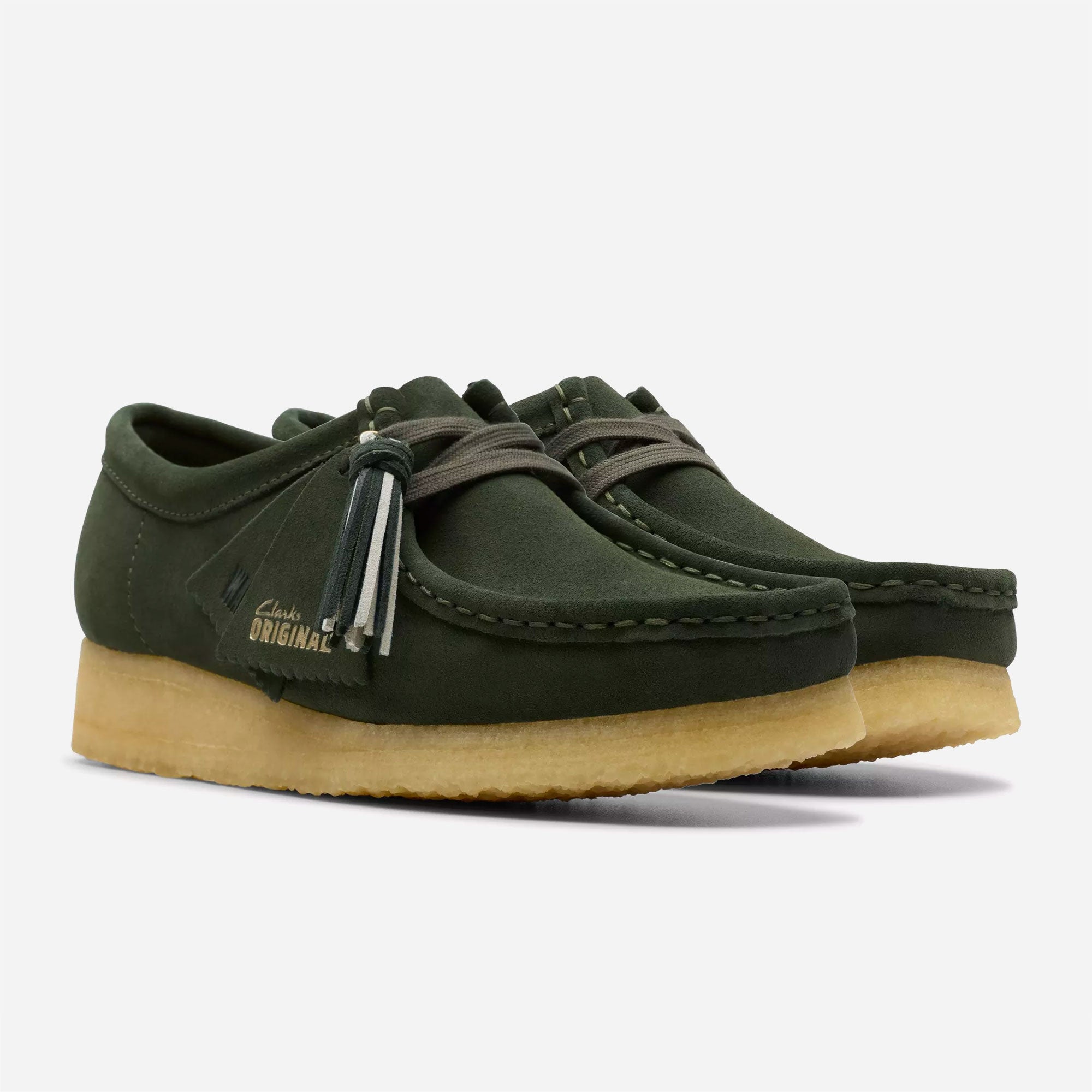 Clarks Originals - Wallabee Womens - Forest Green Suede