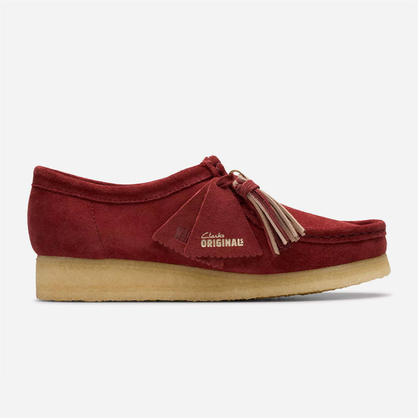 最終値下げ Clarks Wallabee 深赤色 24.5 Clarks-wallacraft-DeepRedSde-W