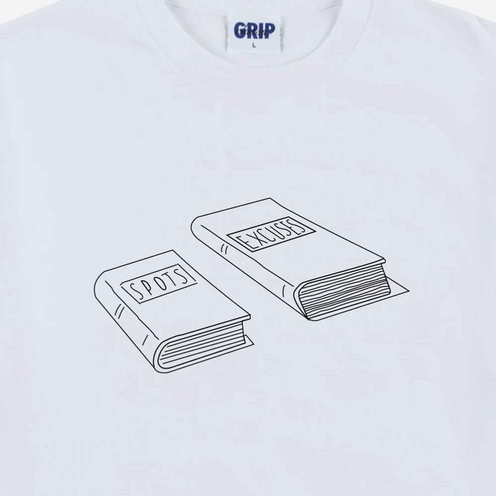 CLASSIC GRIP - EXCUSES T-SHIRT - White