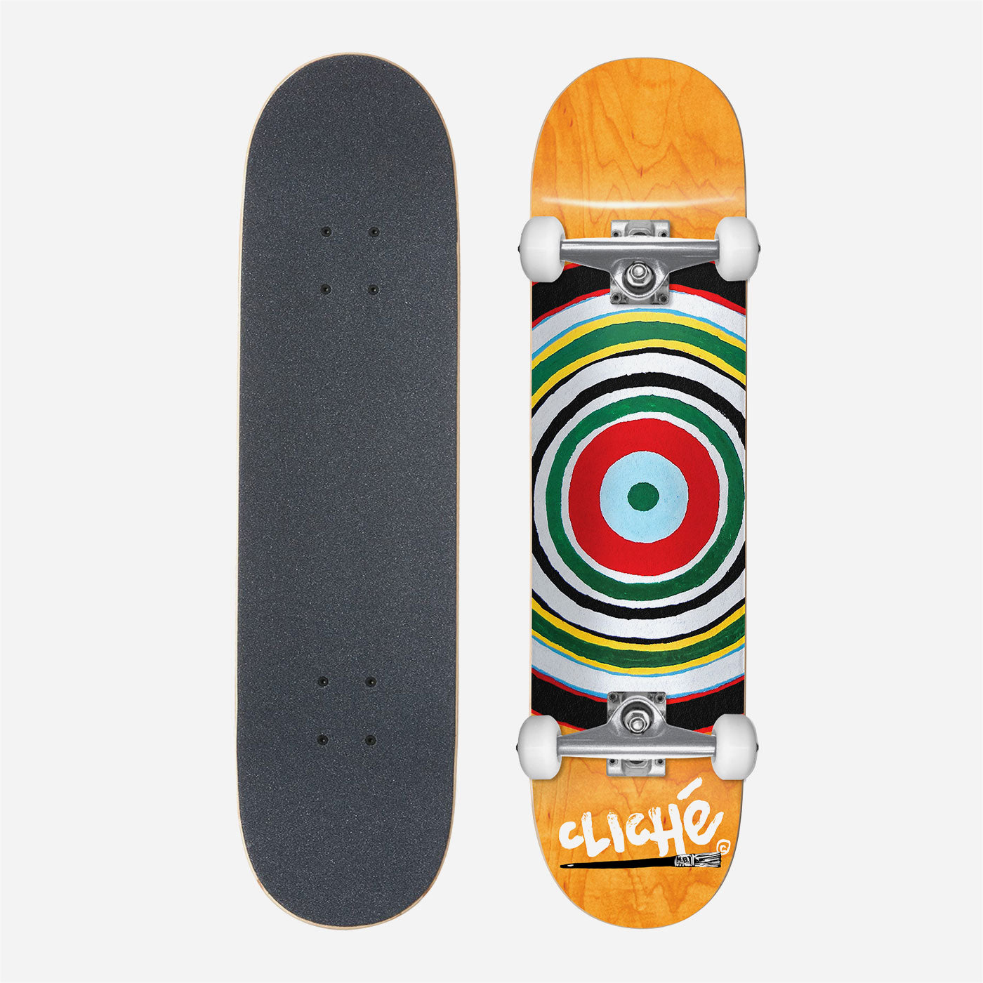 Cliché - Painted Circle Complete Skateboard - Multi