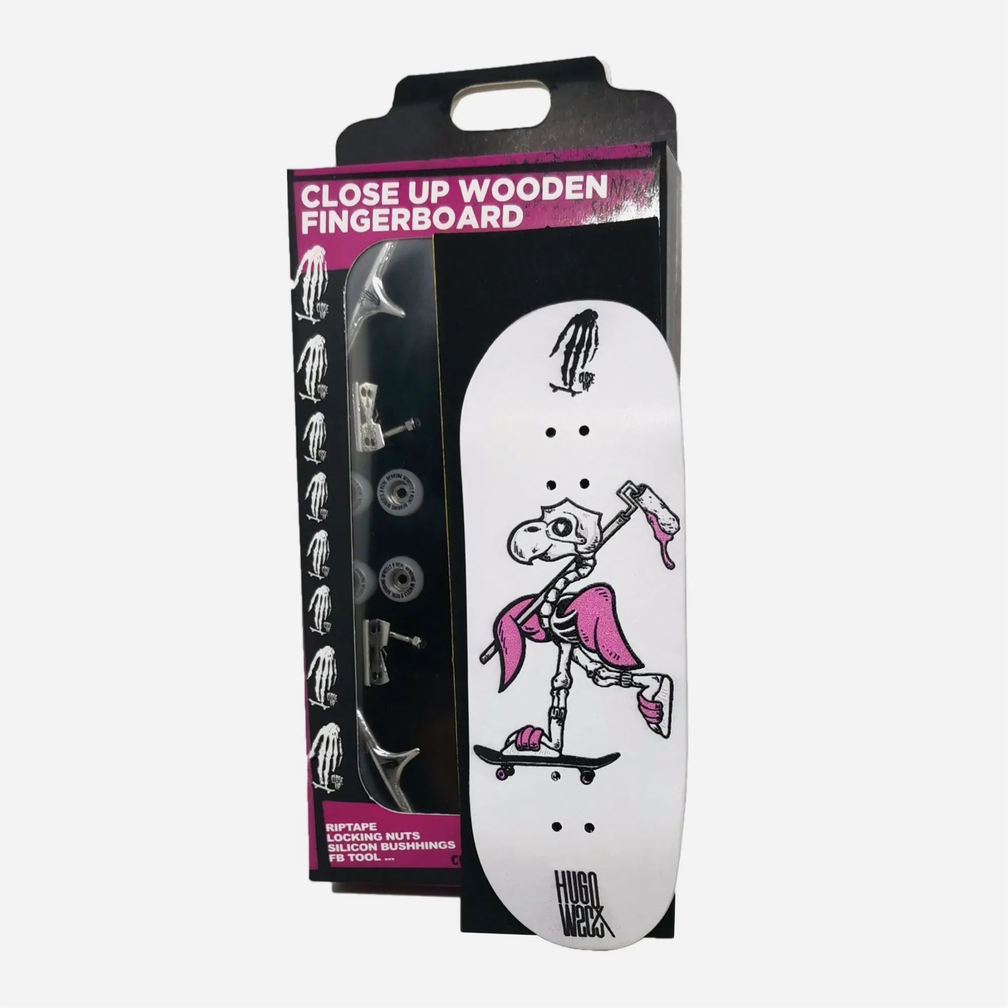 Fingerboard Complet Close Up x Hugo Mei - White