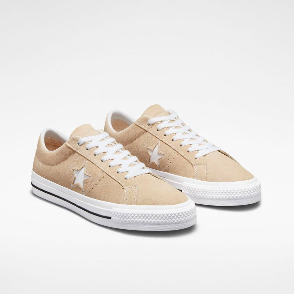 CONS by CONVERSE - ONE STAR PRO OX - OAT MILK WHITE BLACK