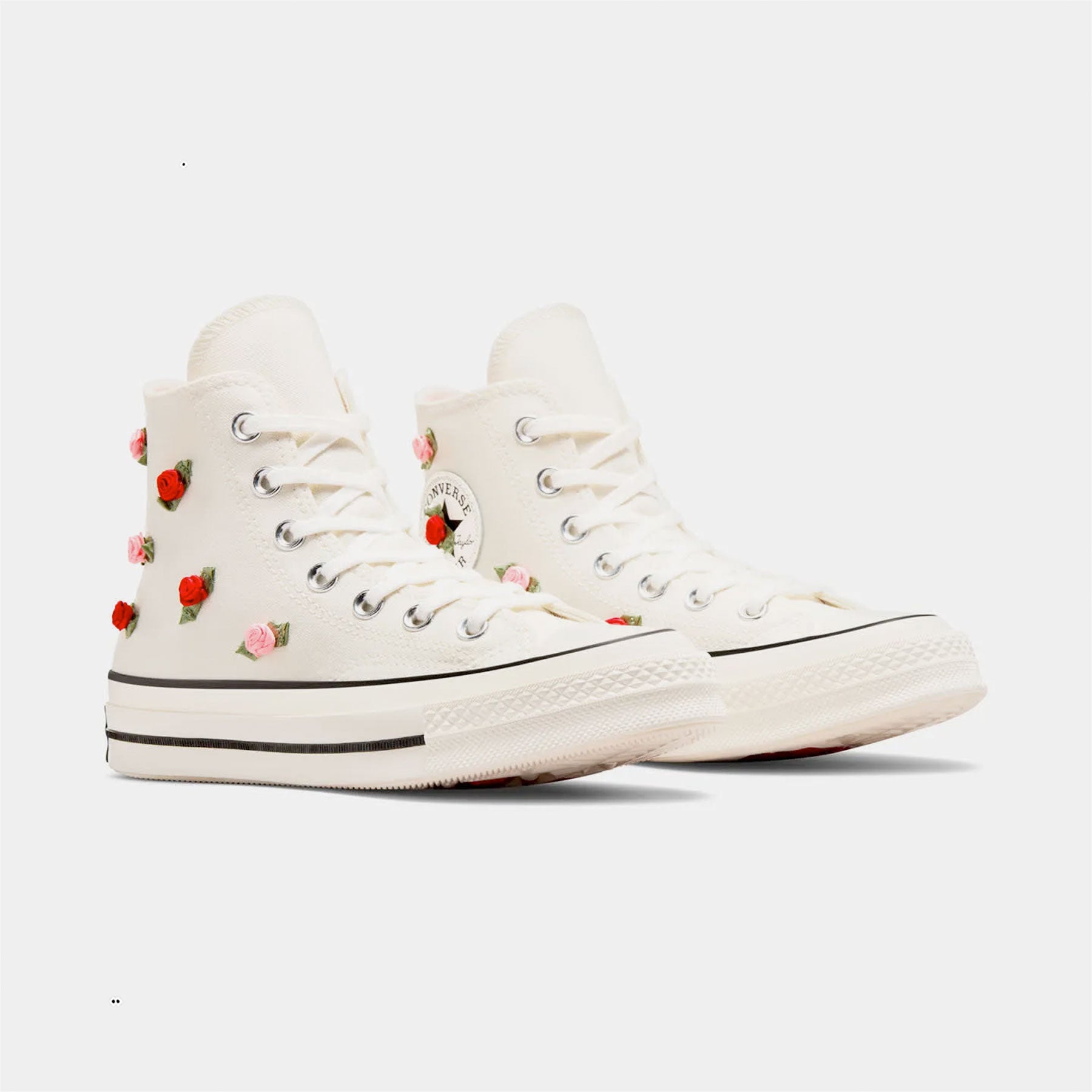 Converse - Chuck Taylor 70 Hi "Roses" -  Egret/Red/Lt Jellyfish Jitter